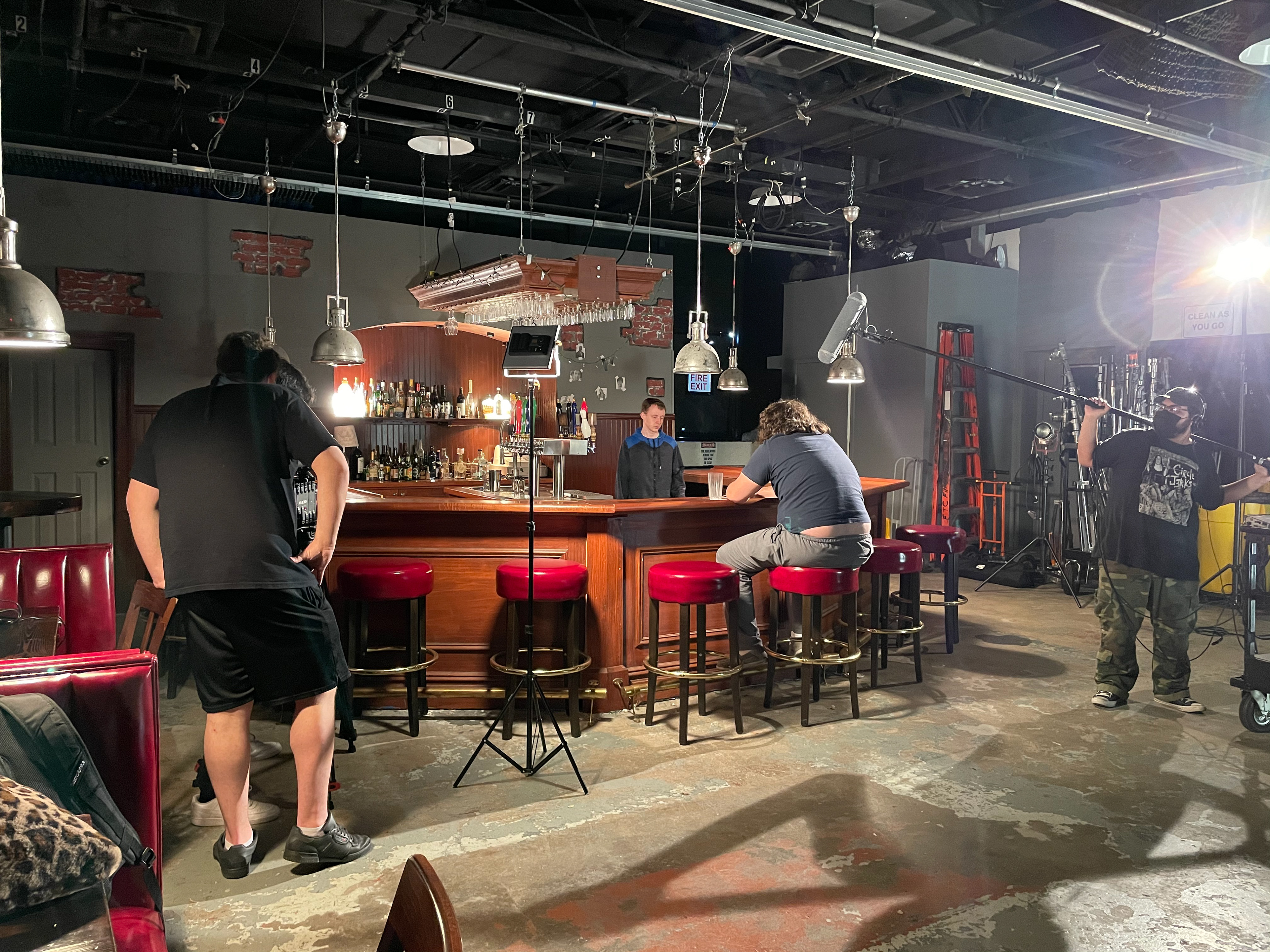 Filming a project for TV Commerical