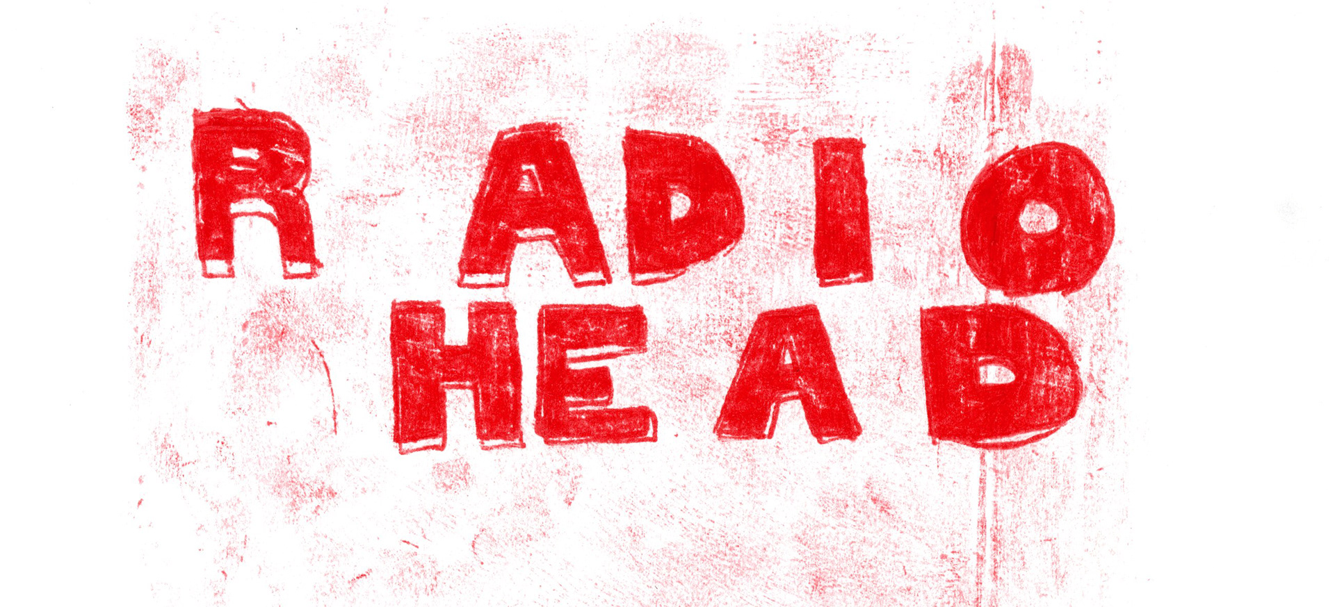 Radiohead, Handwritten type using transfer paper