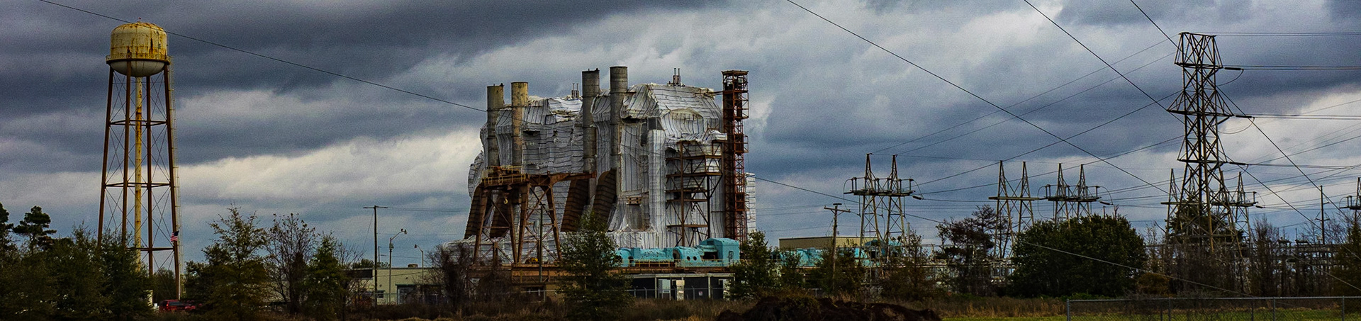 Power plant near Cleveland, MS