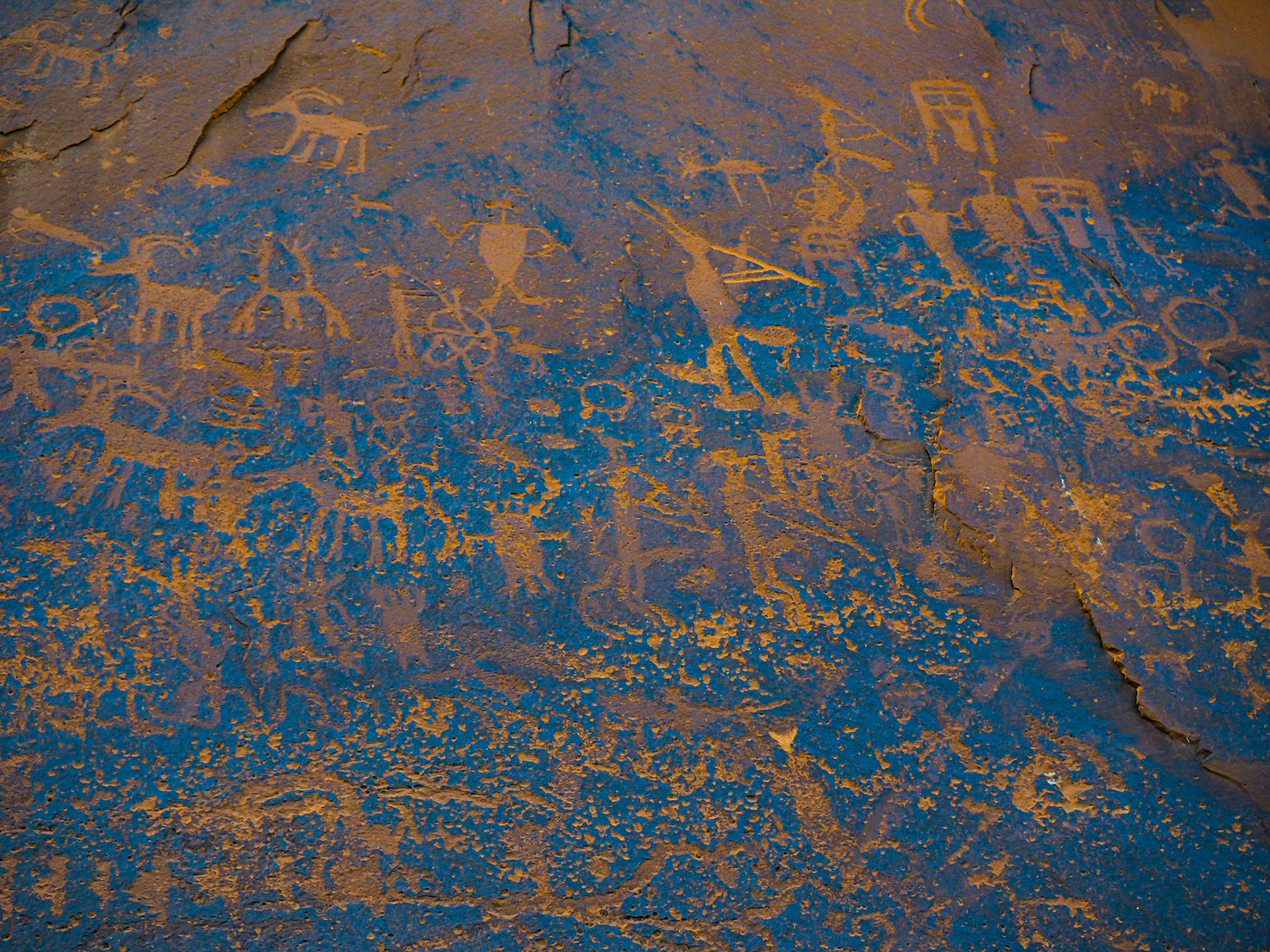 Petroglyphs near San Juan River, Bluff UT