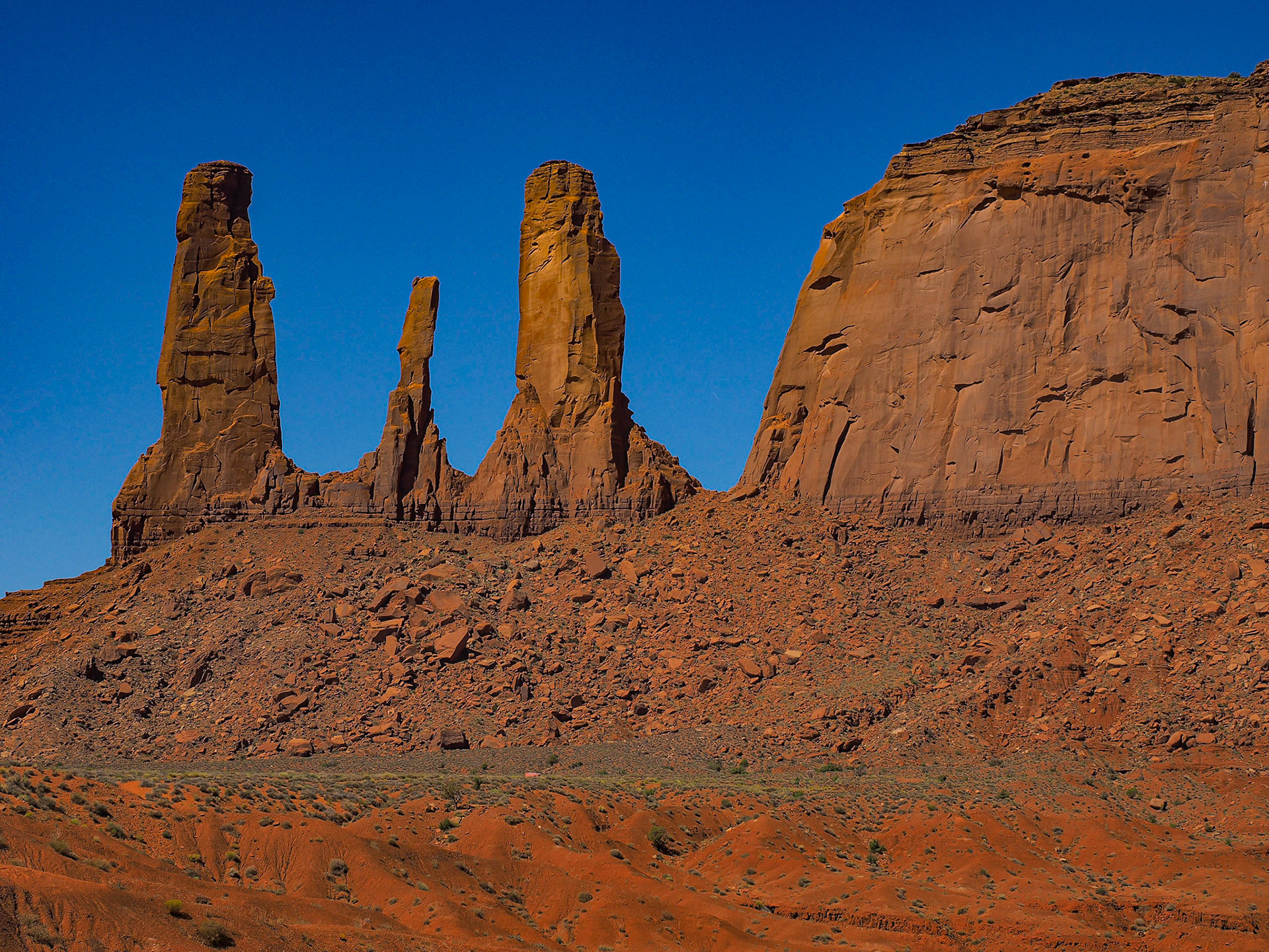Monument Valley on Utah-Arizona border