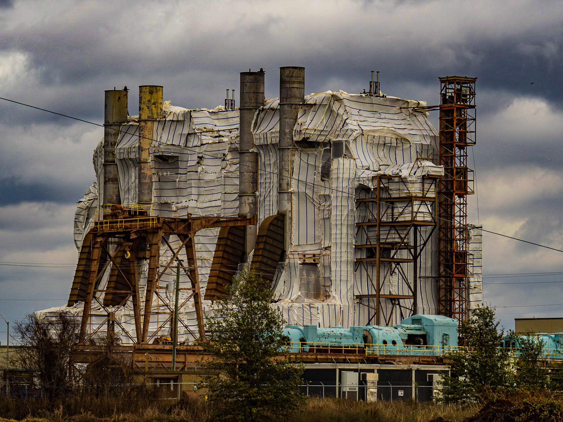 Power plant near Cleveland, MS