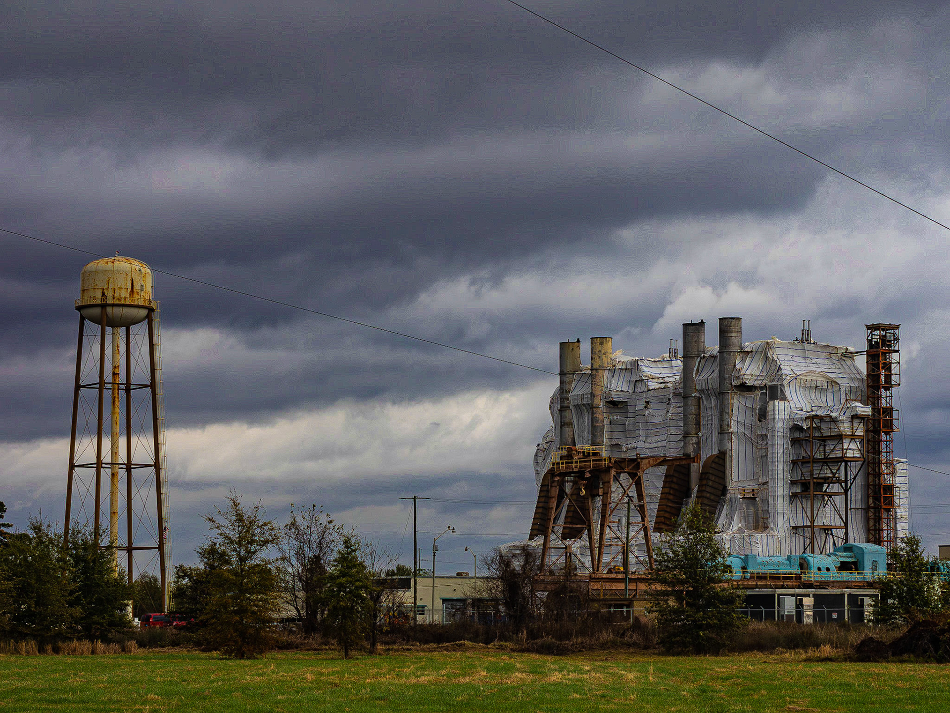 Power plant near Cleveland, MS