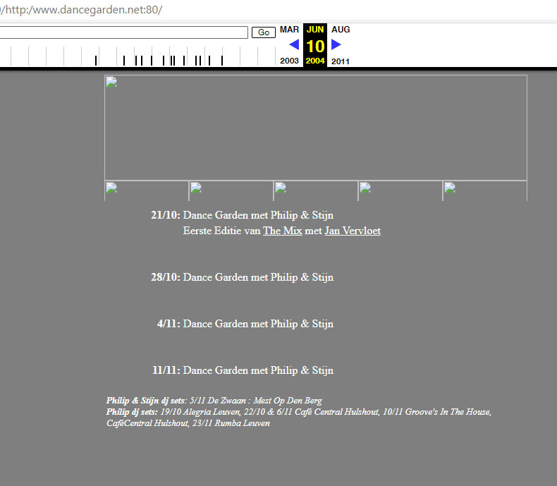 Way Back Machine heeft nog een aantal dingen in het archief