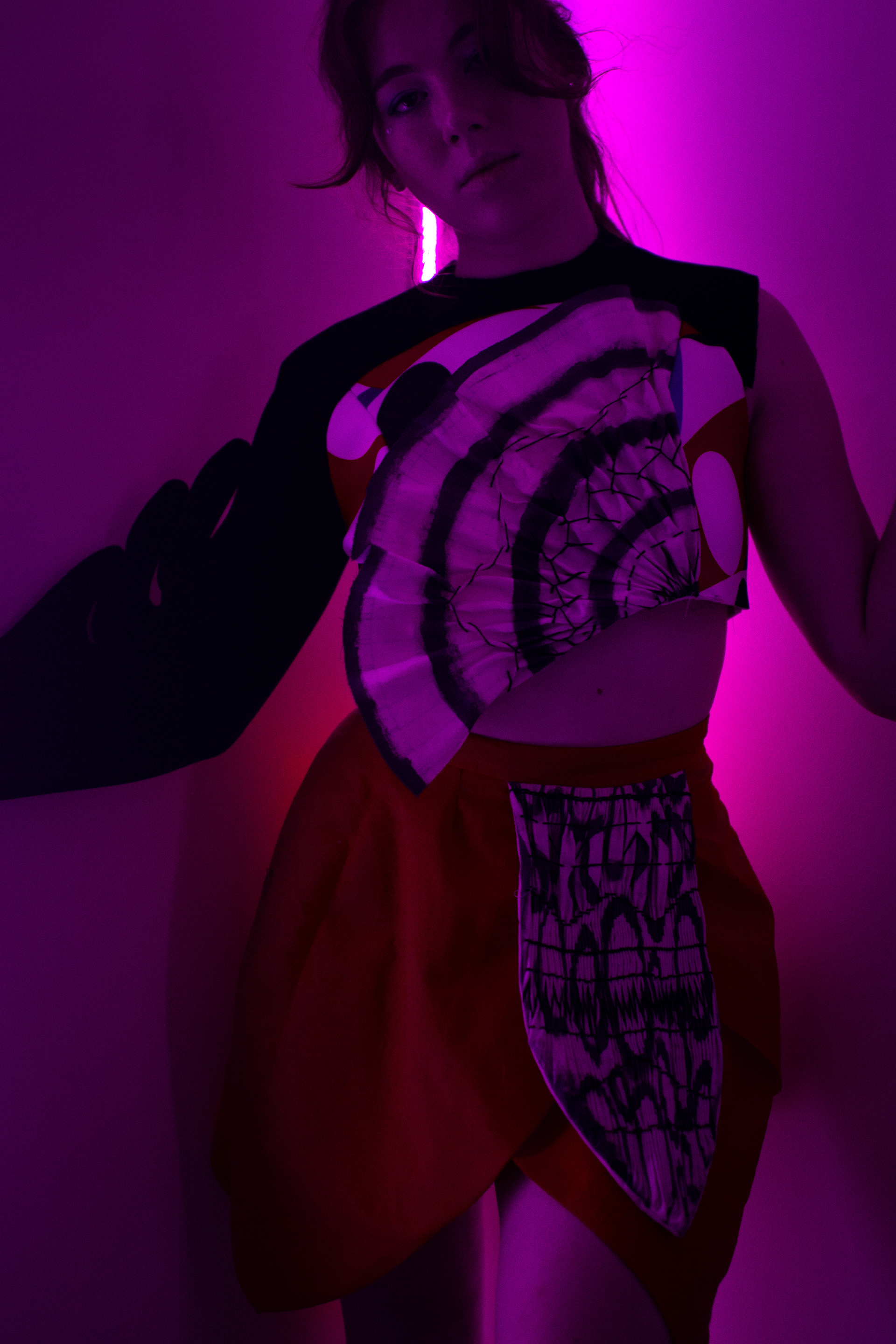 Model wears Tarrant top and Alice skirt