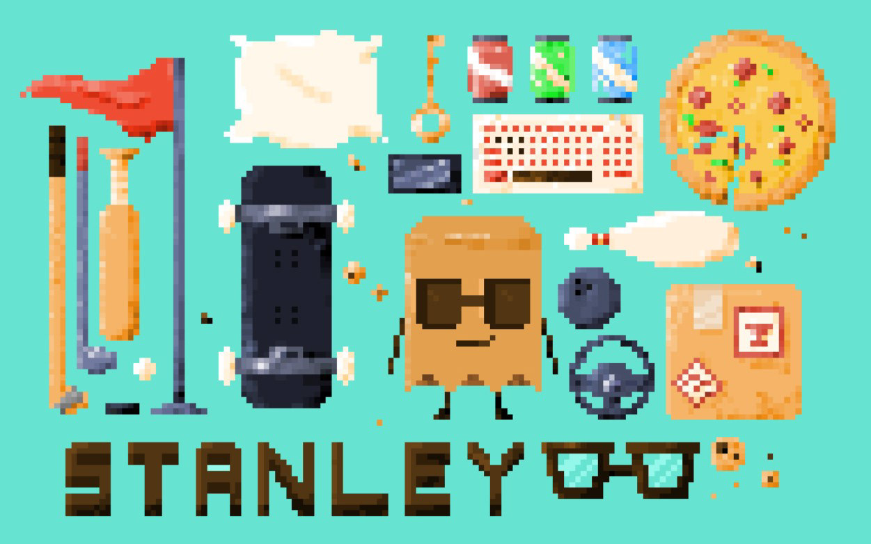 Stanley Pixel Collage Illustration