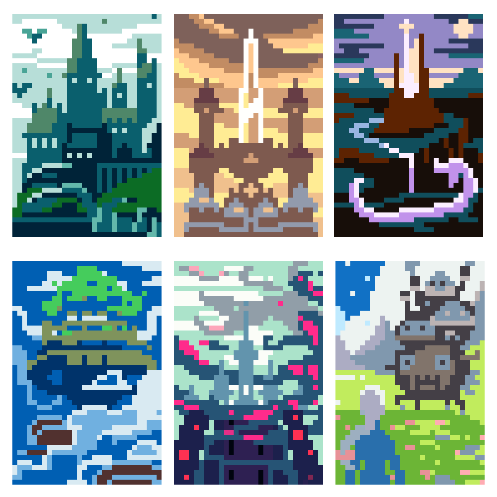 Tuesday Levels (9 grids, 4 color each)