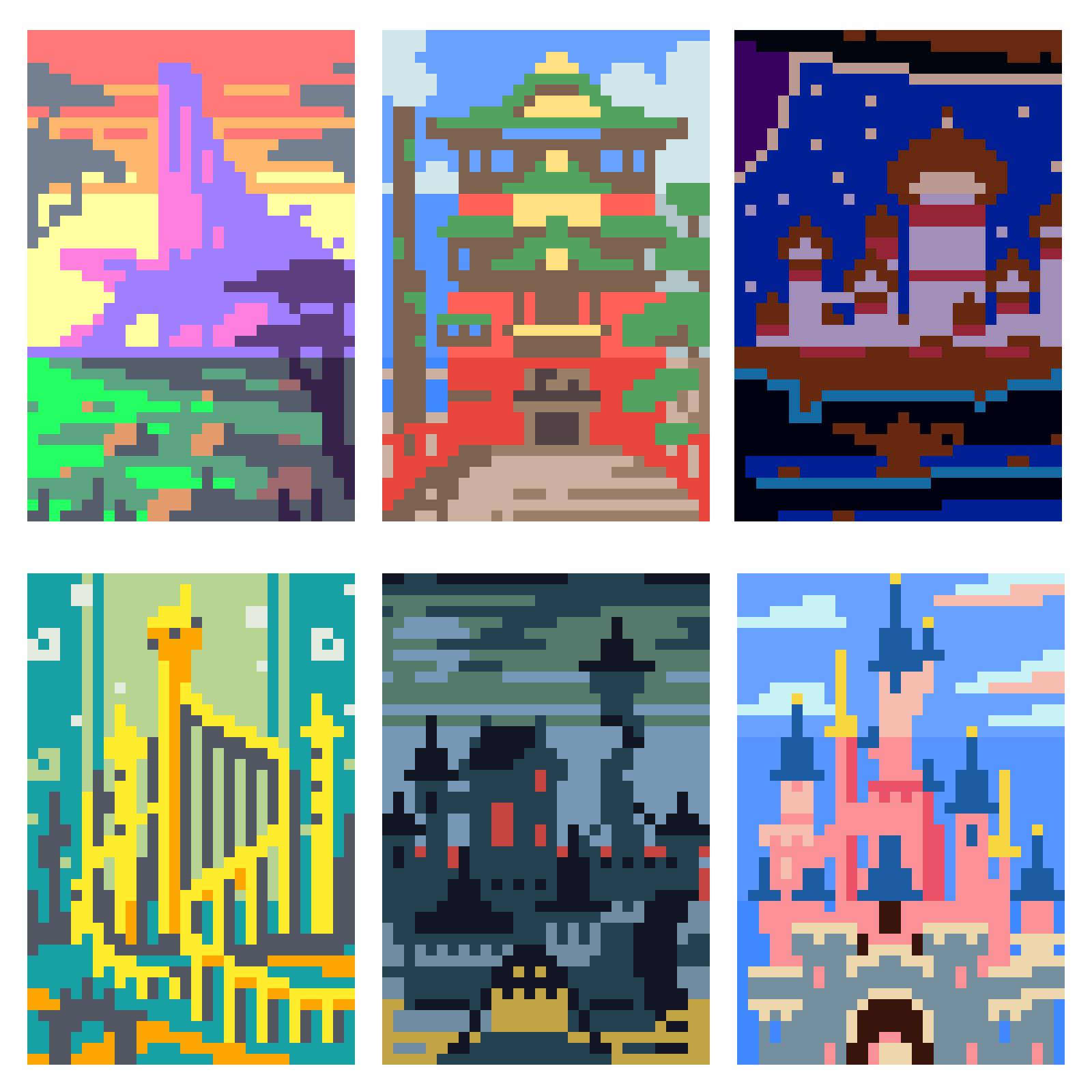 Tuesday Levels (9 grids, 4 color each)