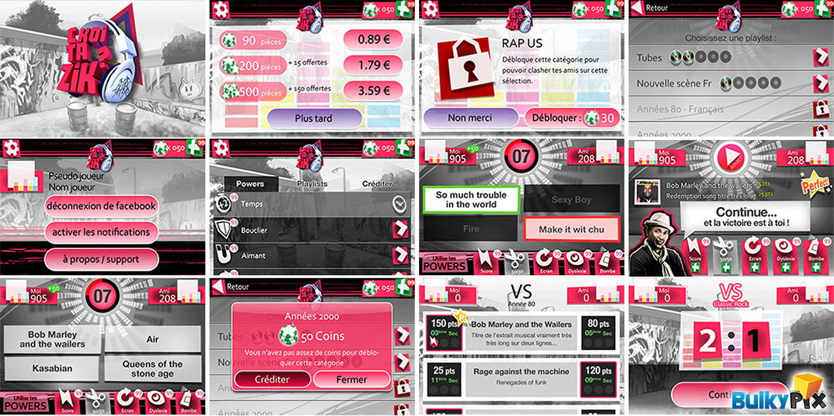 Quizz GUI (mobile)