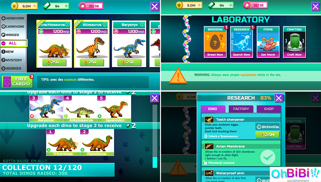 Dino Factory GUI research
