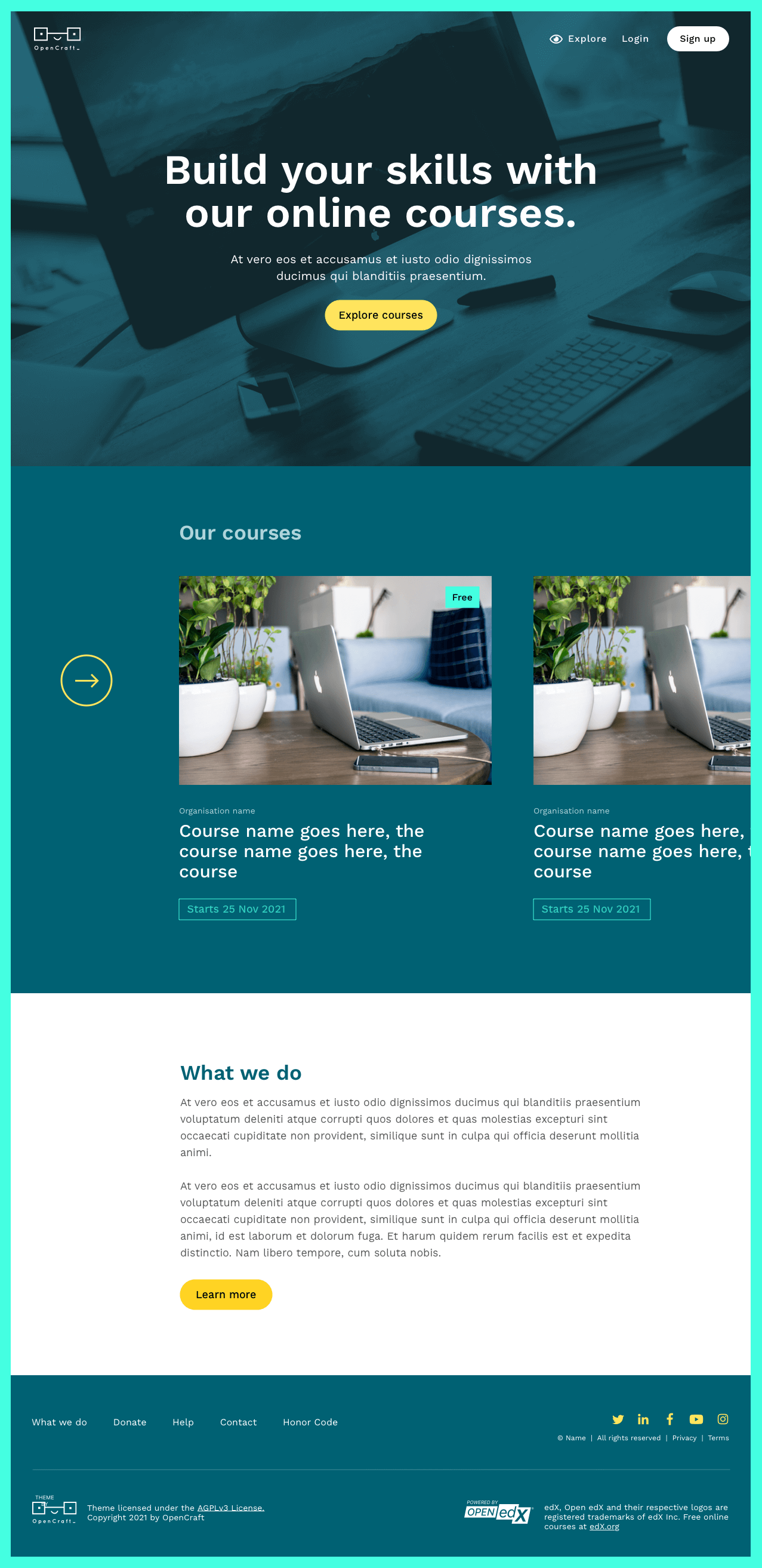 2nd UI iteration: Home