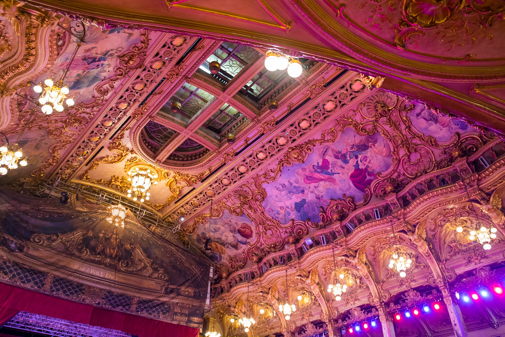 Ballroom ceiling
