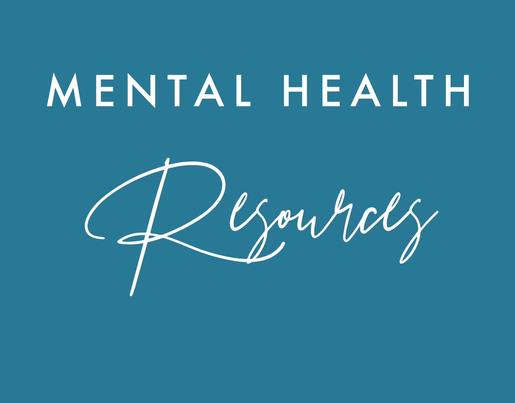 Nova Wallace - Mental Health Resources