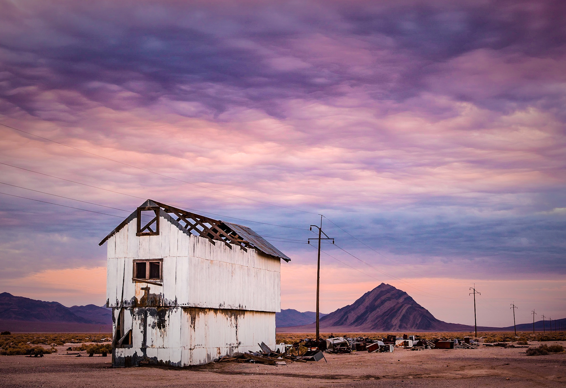 March 25, 2019Sunrise at the junkyard in Death Valley Junction, CA