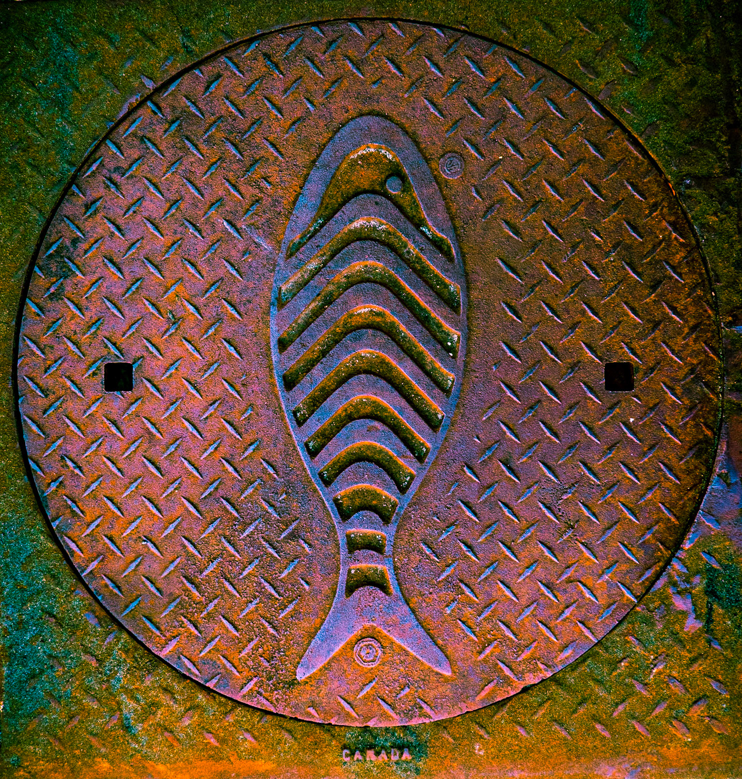 April 25, 2019Manhole cover in Kingston, Ontario