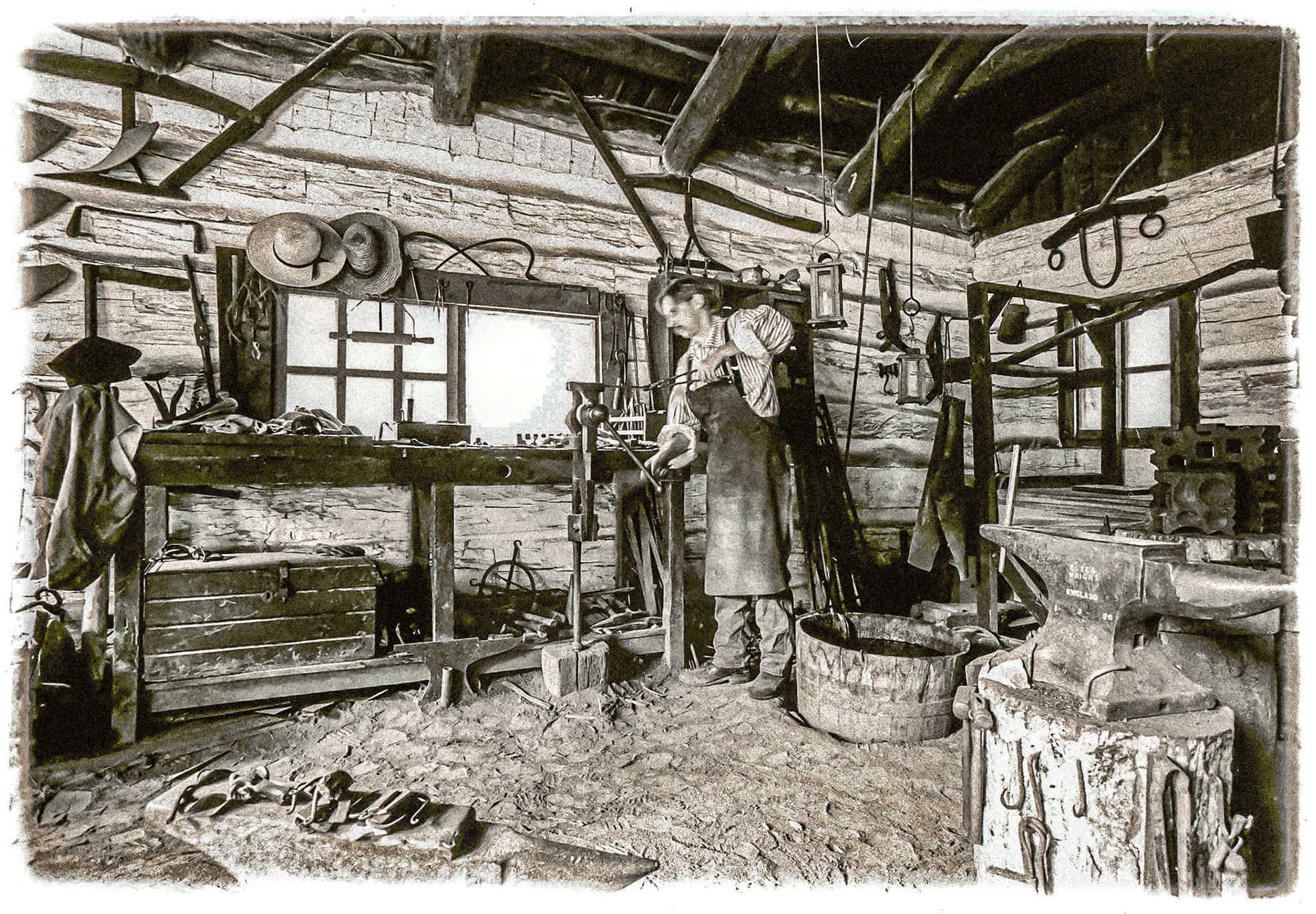 January 14, 2021Blacksmith at Lincoln's New Salem State Historic Site just outside my home town of Springfield, Illinois.
