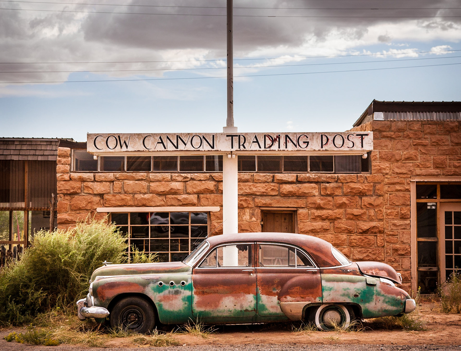 February 19, 2019Cow Canyon Trading Post at US Highways 191 &amp; 163 in Bluff, Utah.