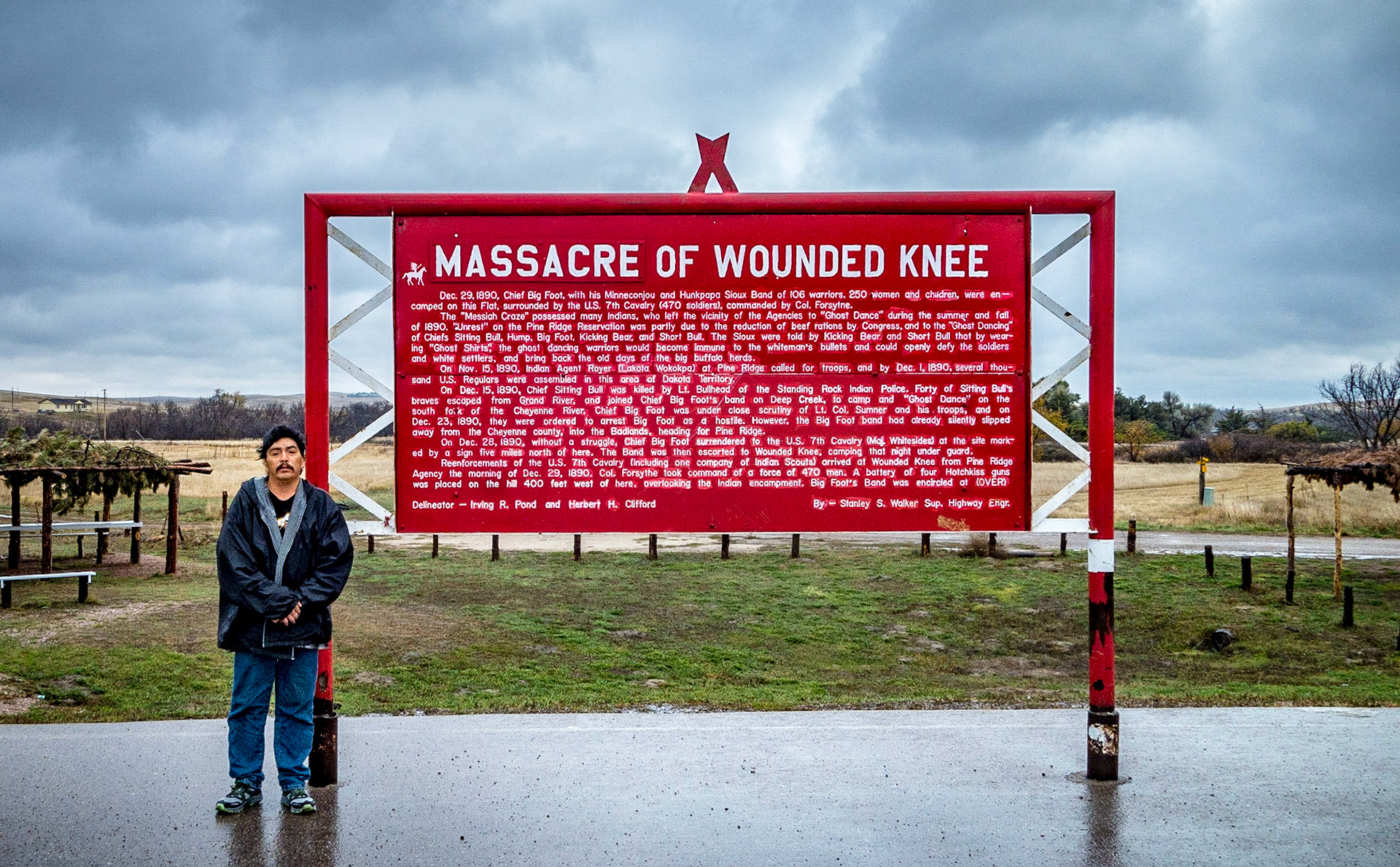 January 14, 2019Little Moon of the Oglala Sioux at Wounded Knee, South Dakota.