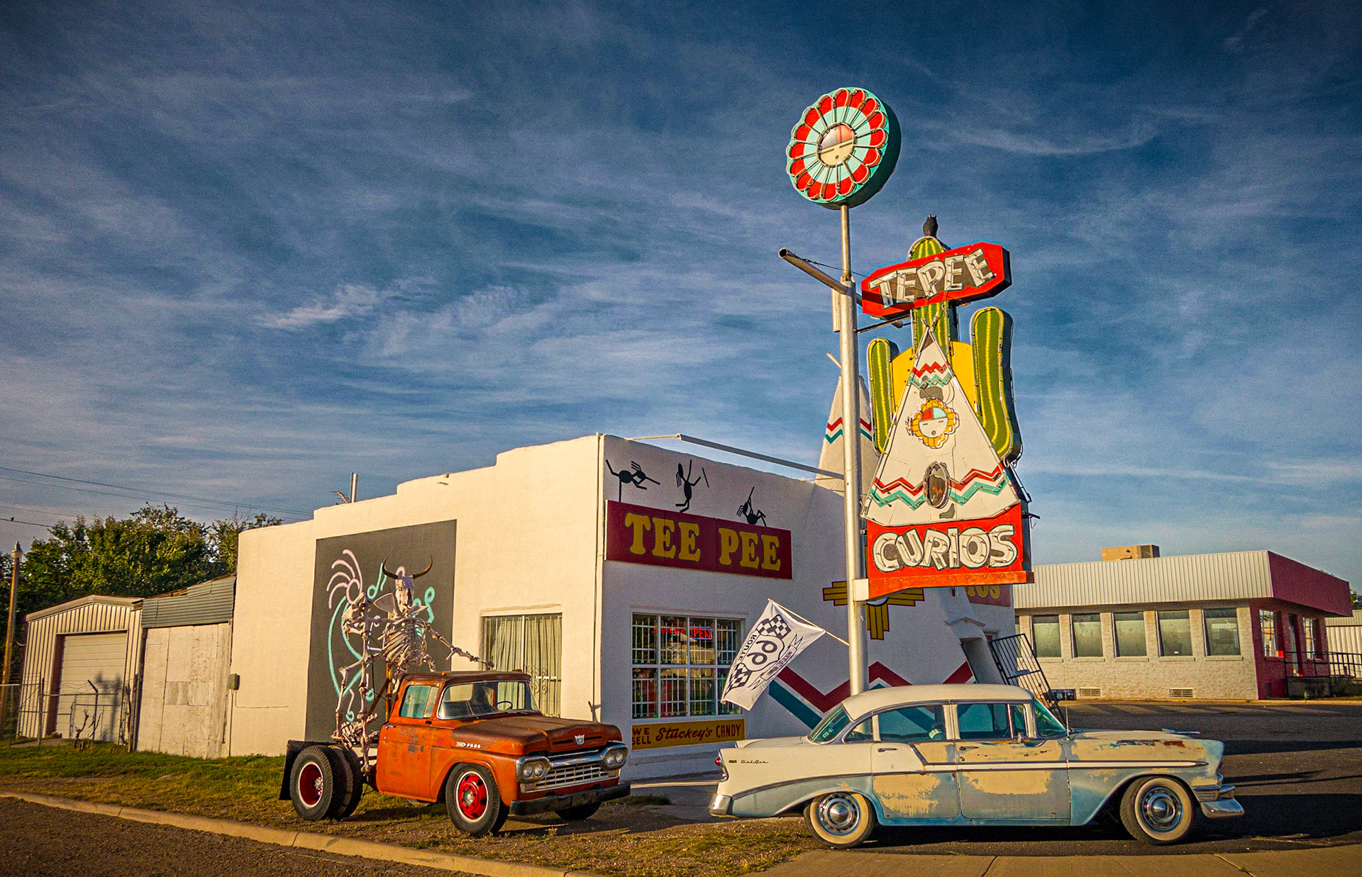 December 9, 2019Tee Pee Curios gift shop at 924 E Rte 66 Blvd, Tucumcari, NM. (they don't have a website but they do have a Facebook page)