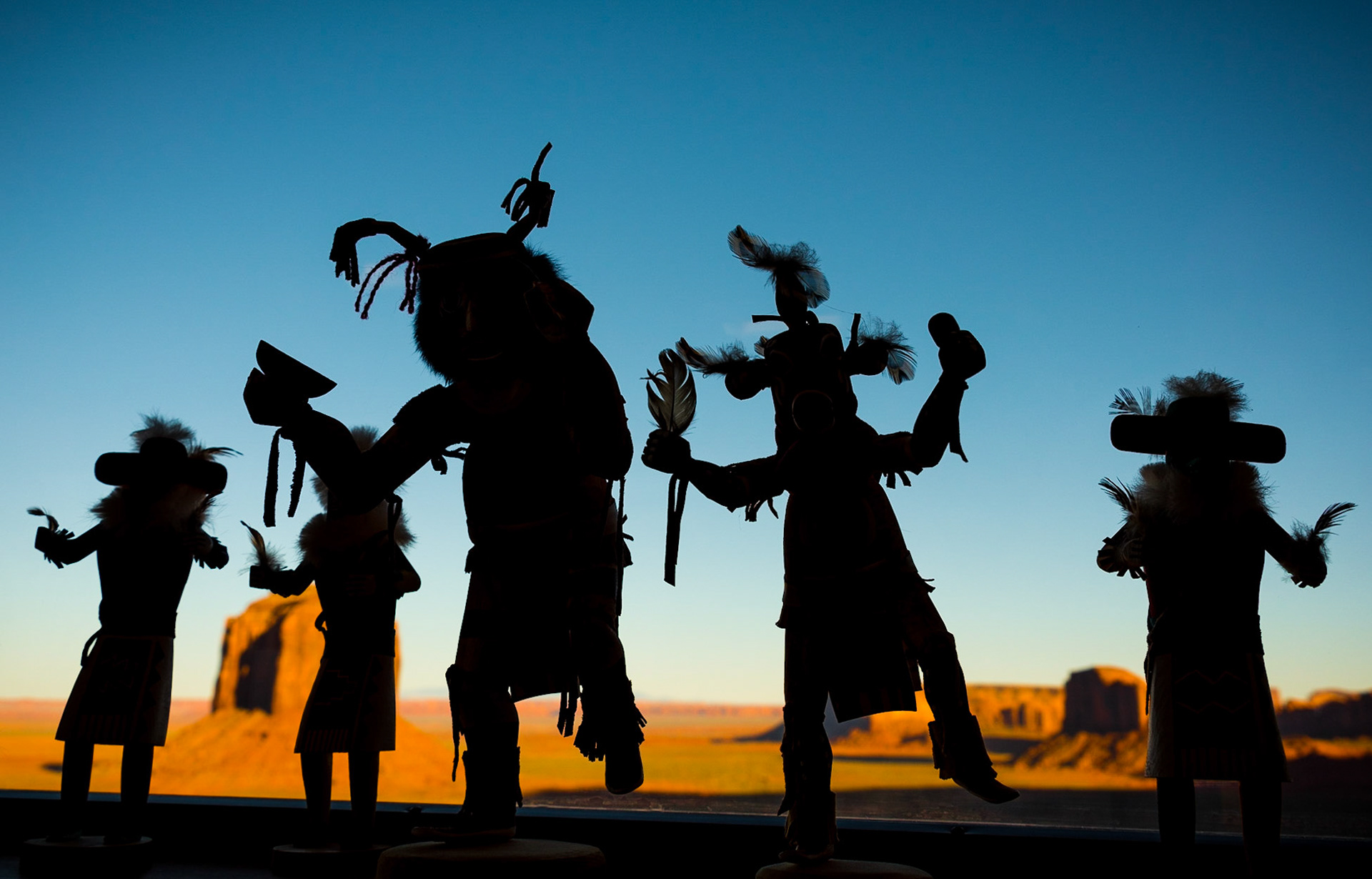 March 3, 2019Kachina dolls at the Monument Valley Navajo Tribal Park gift shop in northeast Navajo County, Arizona.