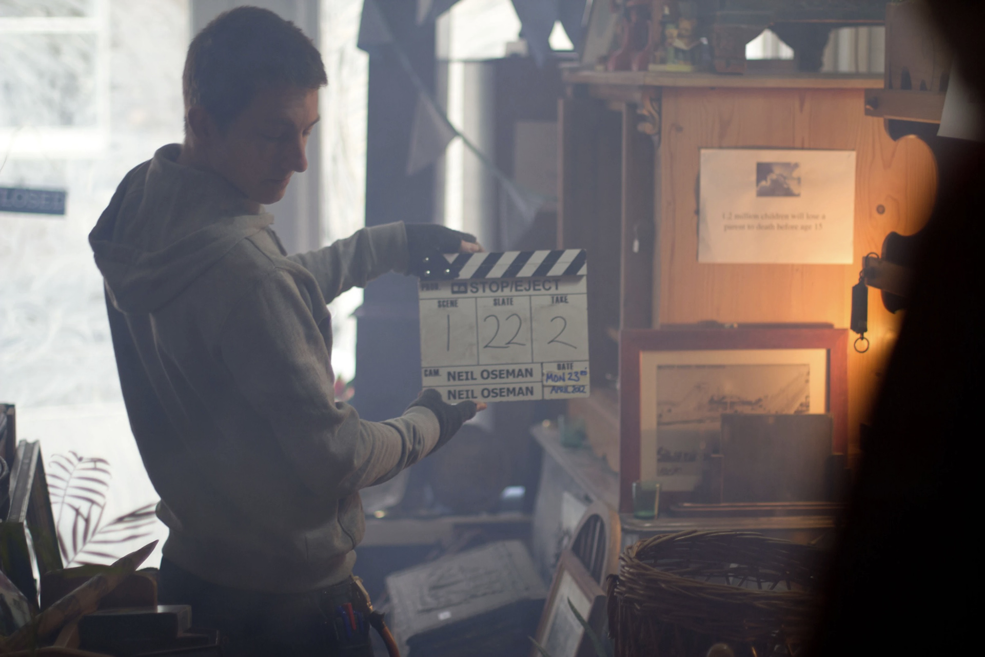 Filming Stop/Eject. Photo credit: Paul Bednall