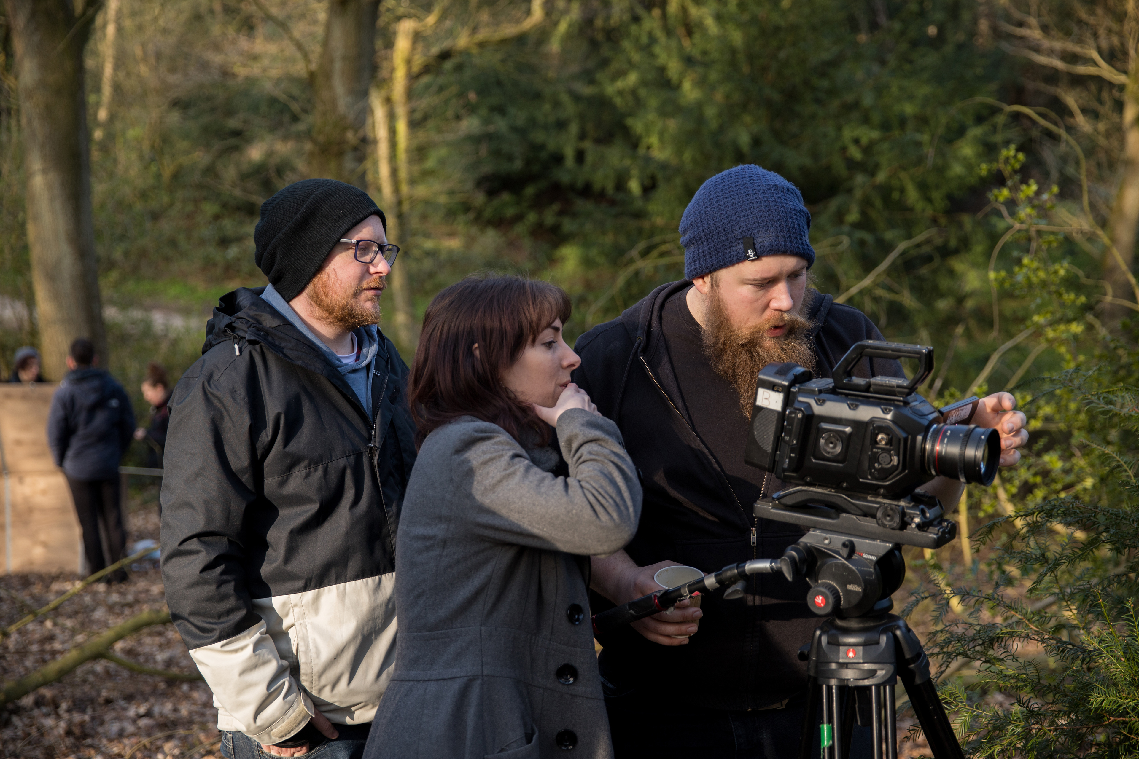 Filming Lepidopterist. Photo credit: Richard Parker