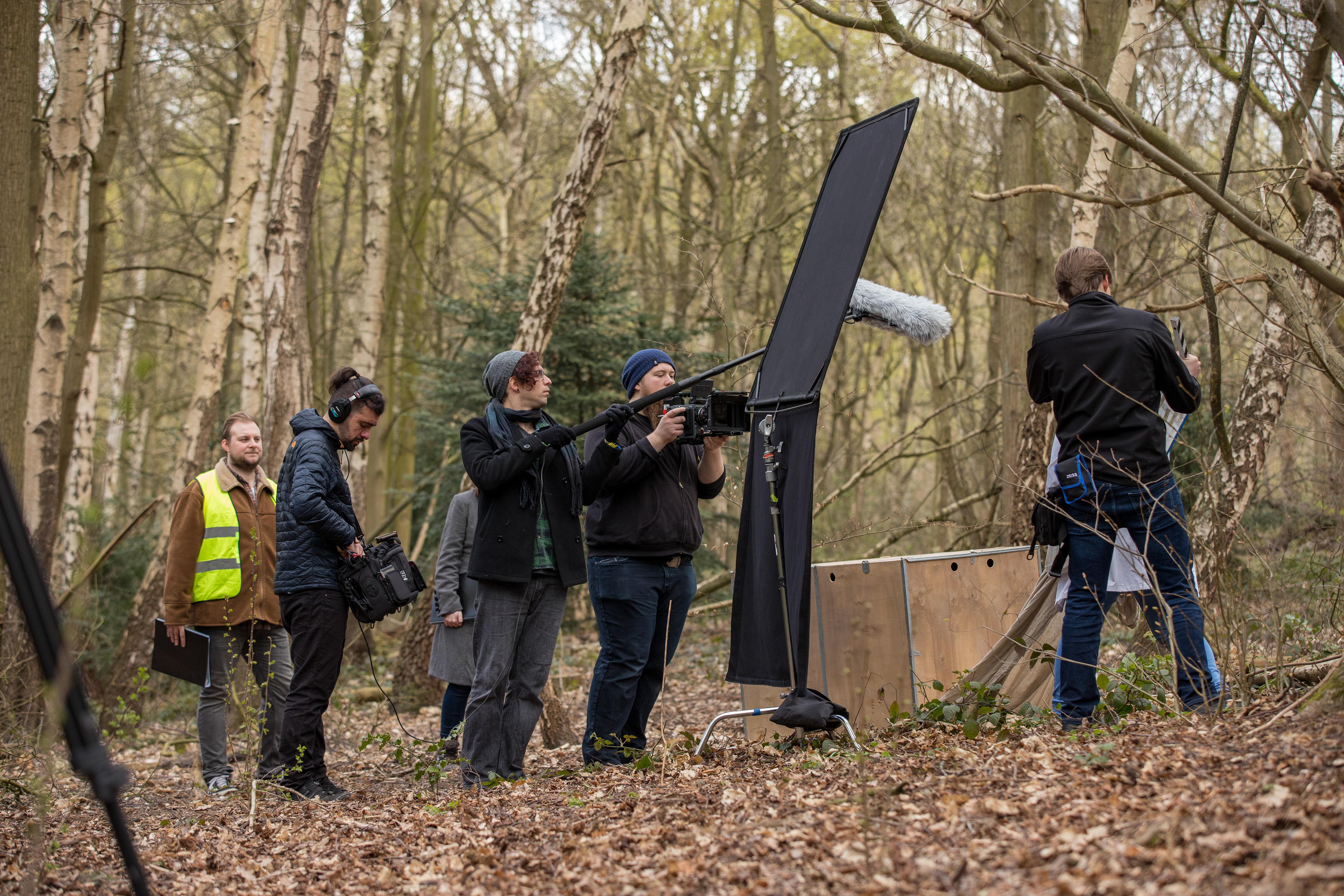 Filming Lepidopterist. Photo credit: Richard Parker