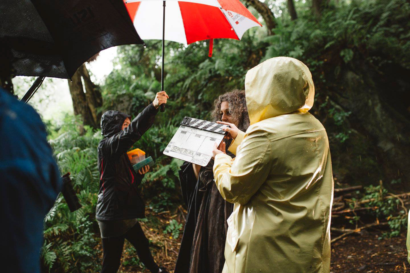 Filming Songbird. Photo credit: Shelley Richmond