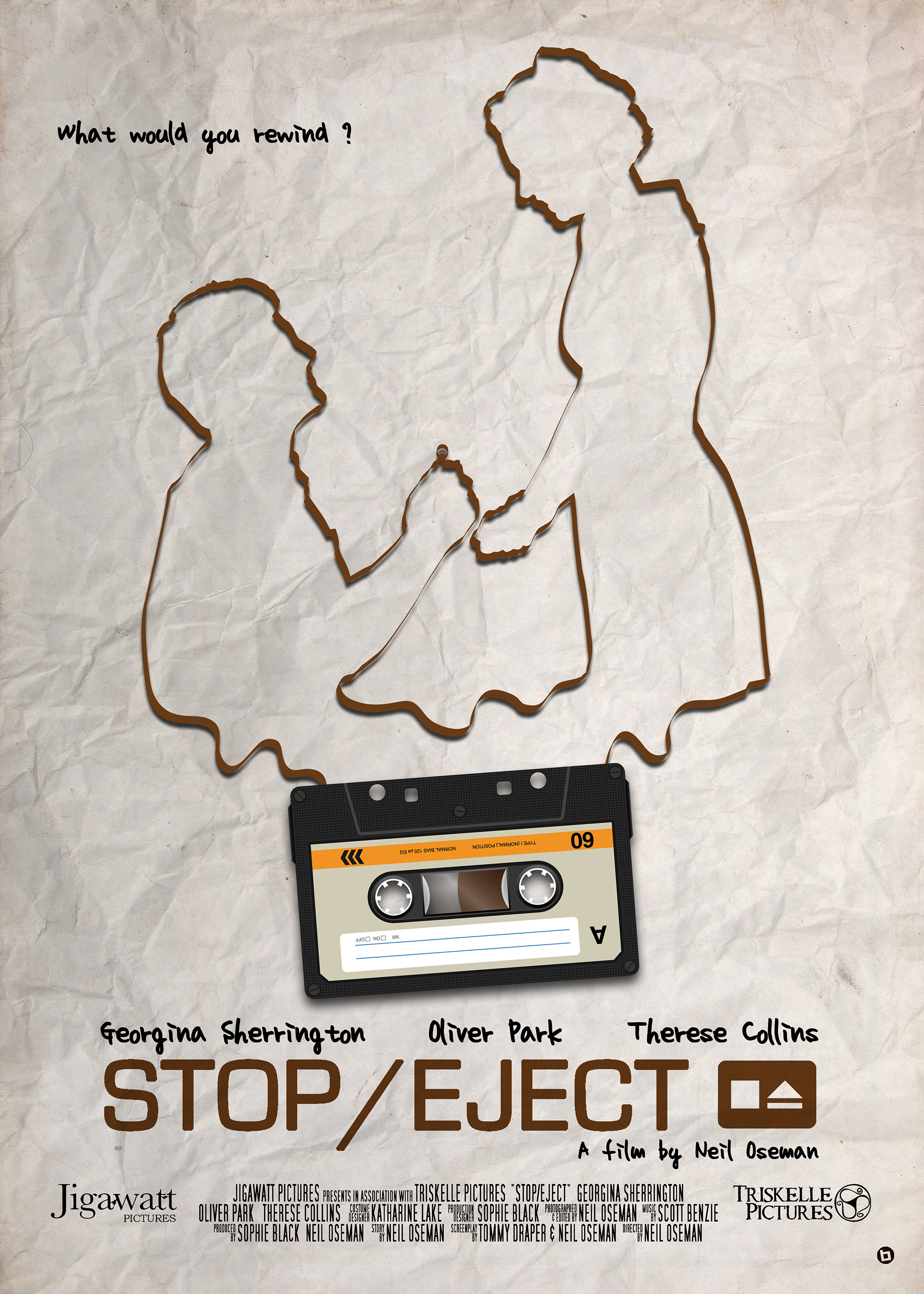 Stop/Eject official poster. Designed by Alain Bossuyt of Le Plain B