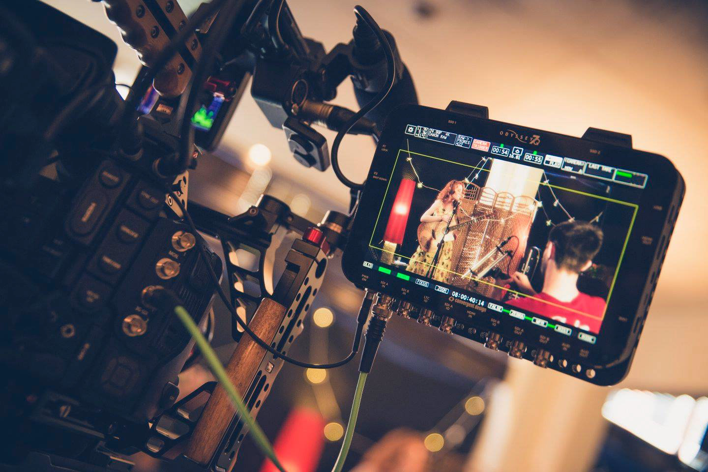 Filming Songbird. Photo Credit: Dave Mullany of Motion Click Productions
