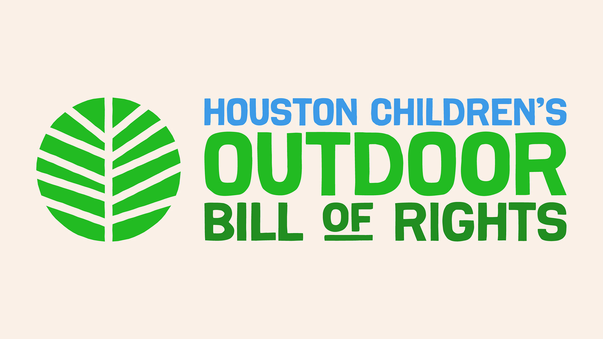 Houston Children's Outdoor Bill of Rights Combination Logo