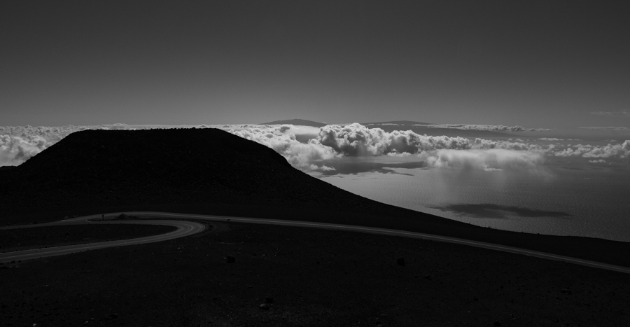 Clouds floating across the ocean - Maui, Hawaii
