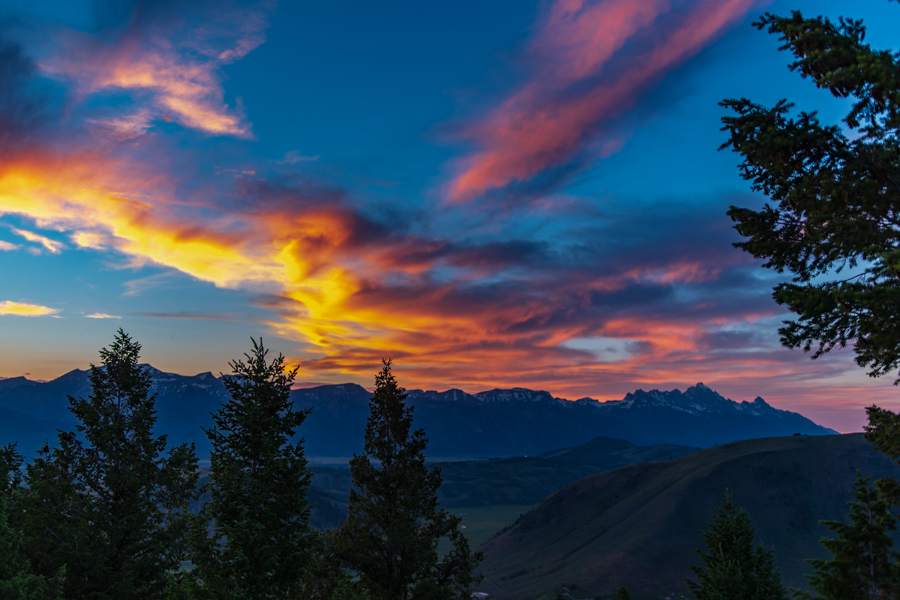 Painted Sunset - Jackson, Wyoming