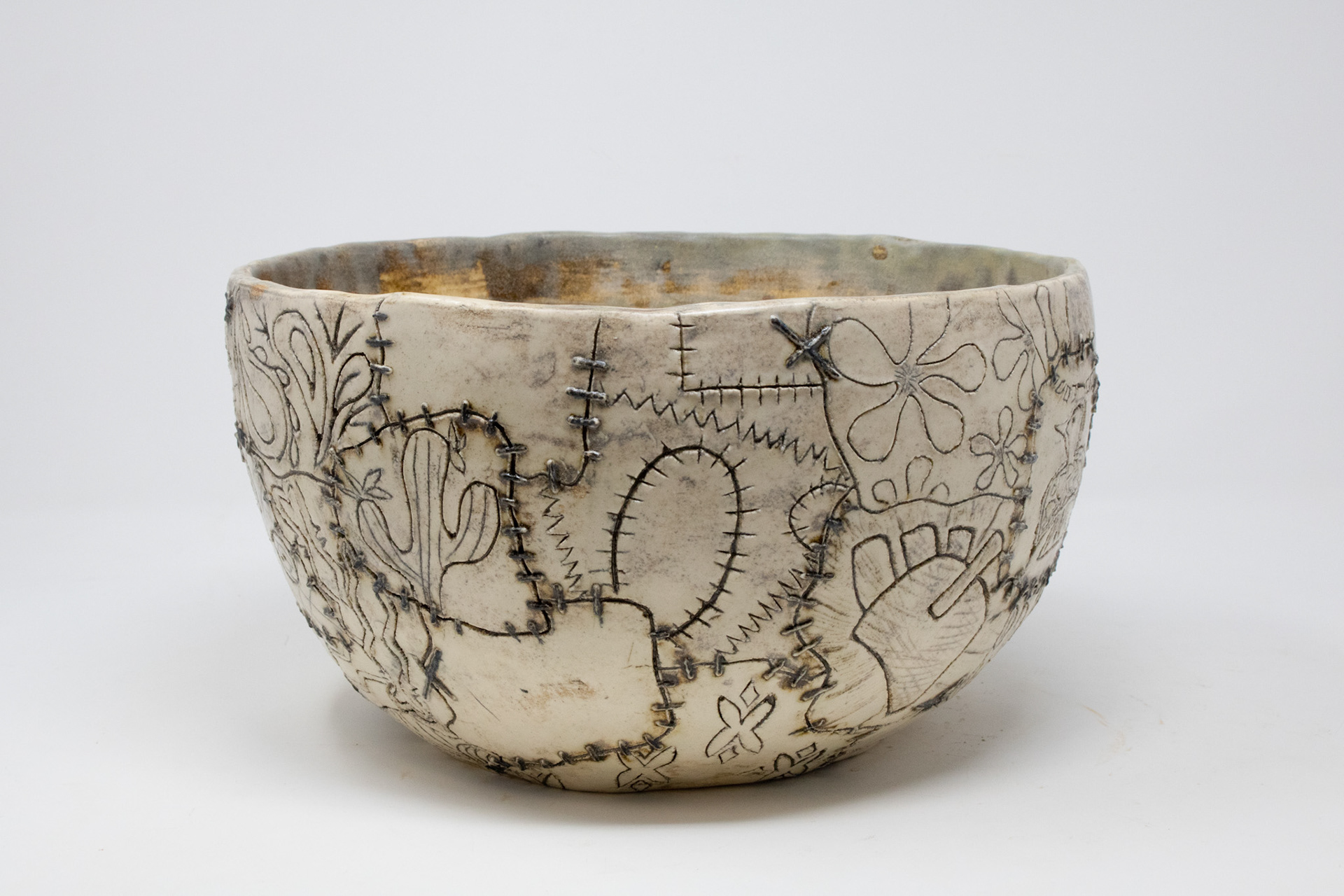 "Patches of Me", coil pot, 2021