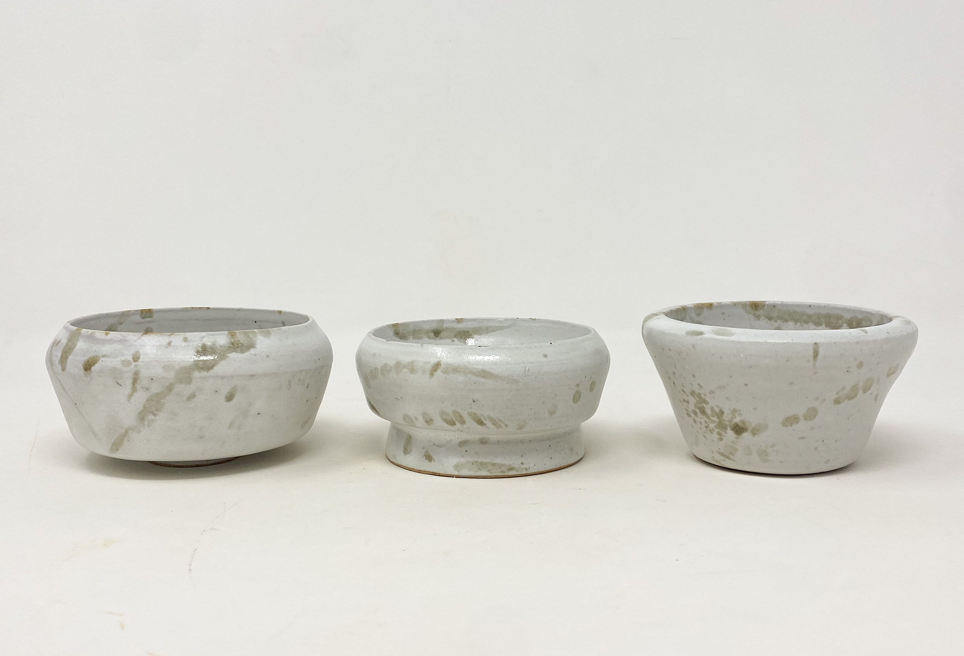 Set of mini bowls, wheel thrown, 2022