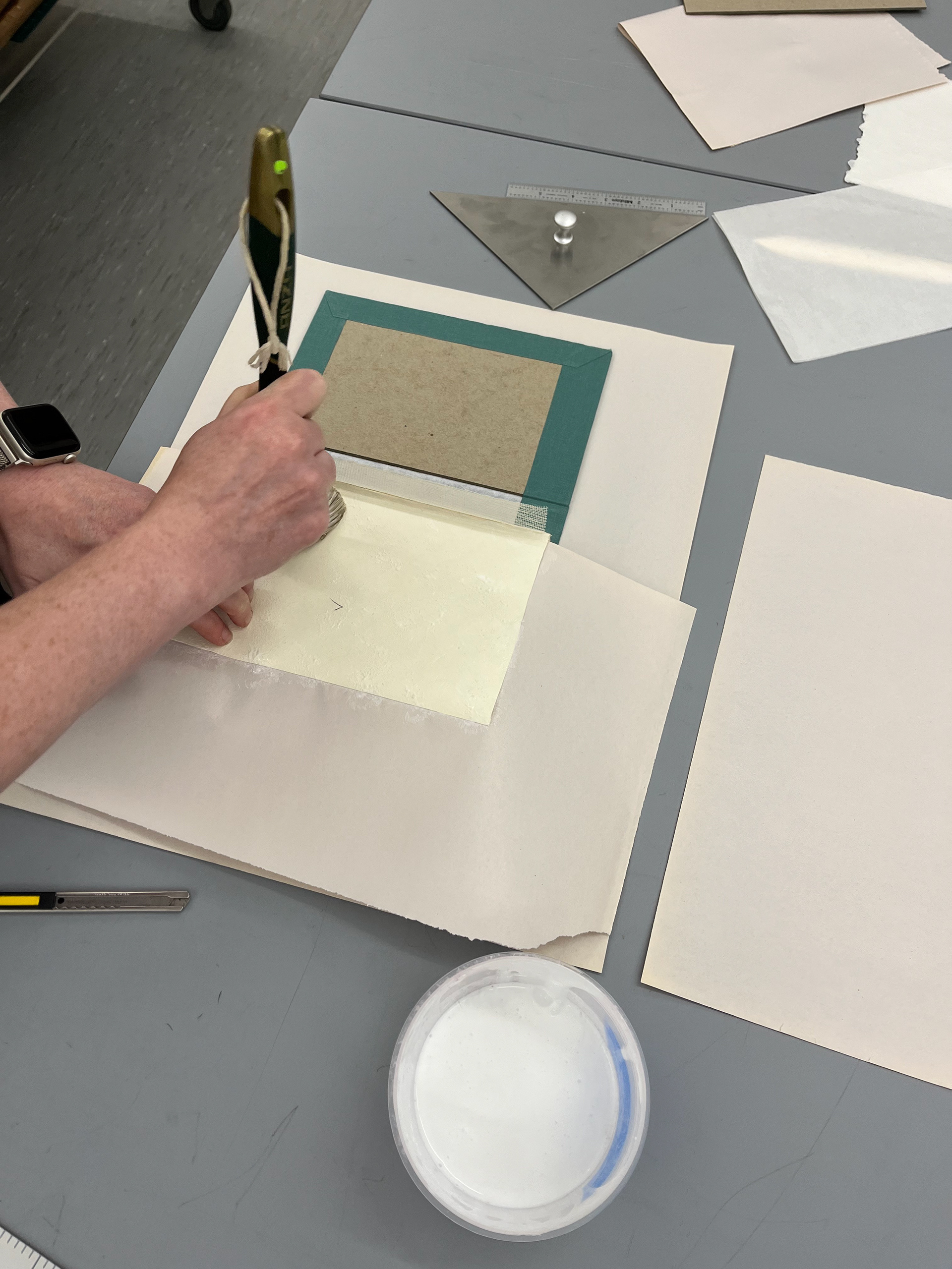 Gluing books together
