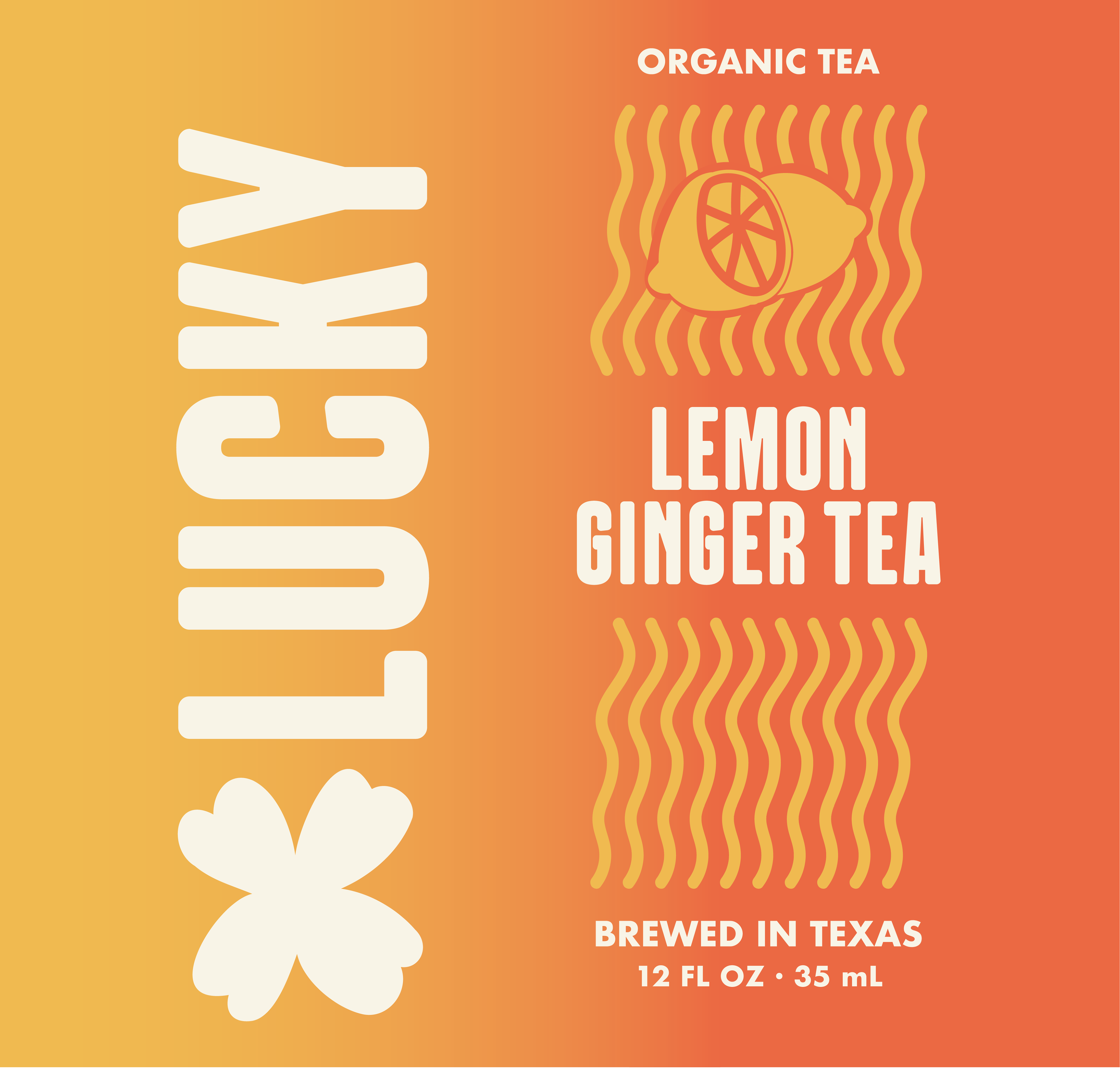 lemon ginger tea can design
