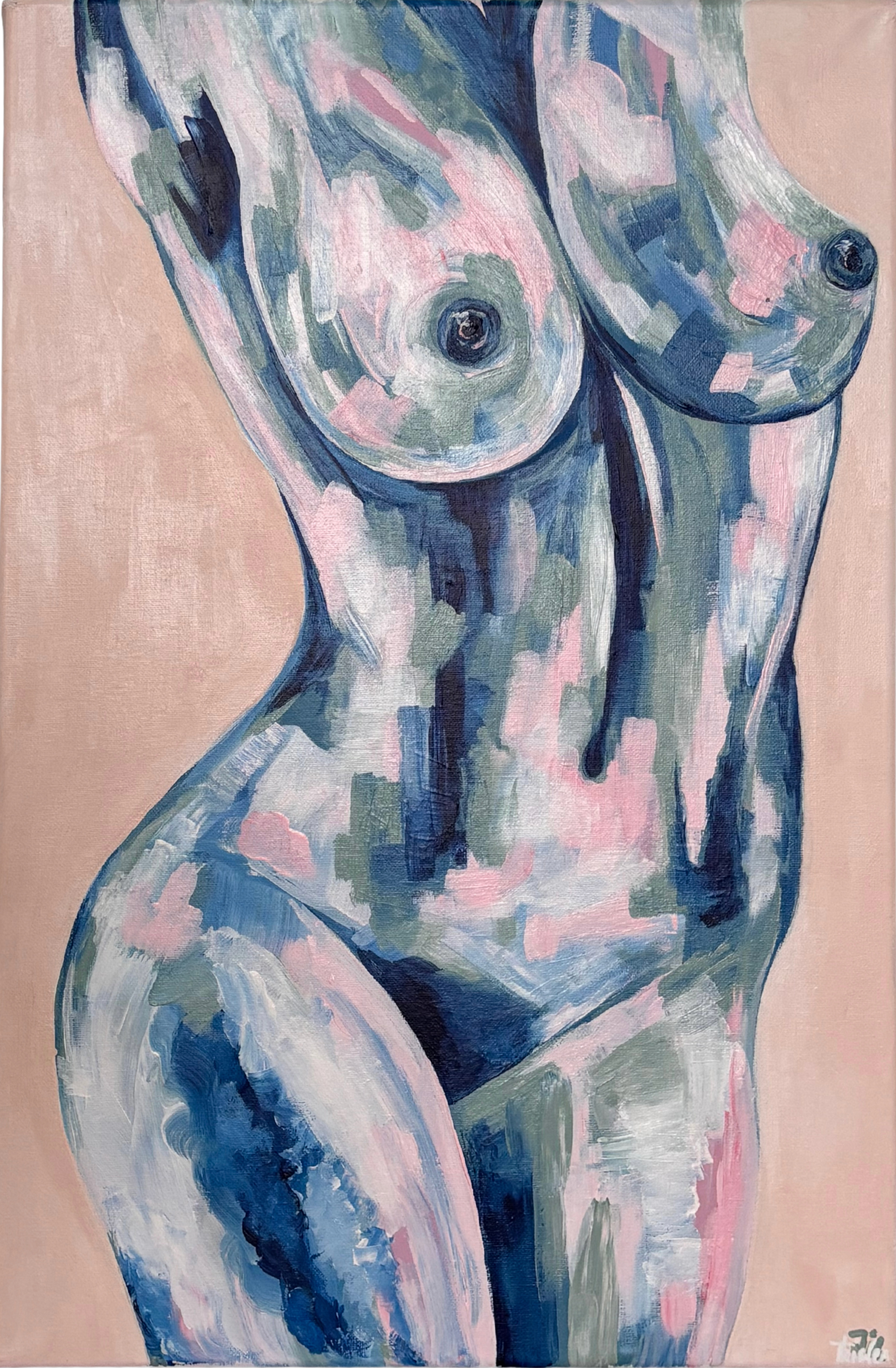 'Aphrodite'. Acrylic on canvas. 30 x 40 cm.