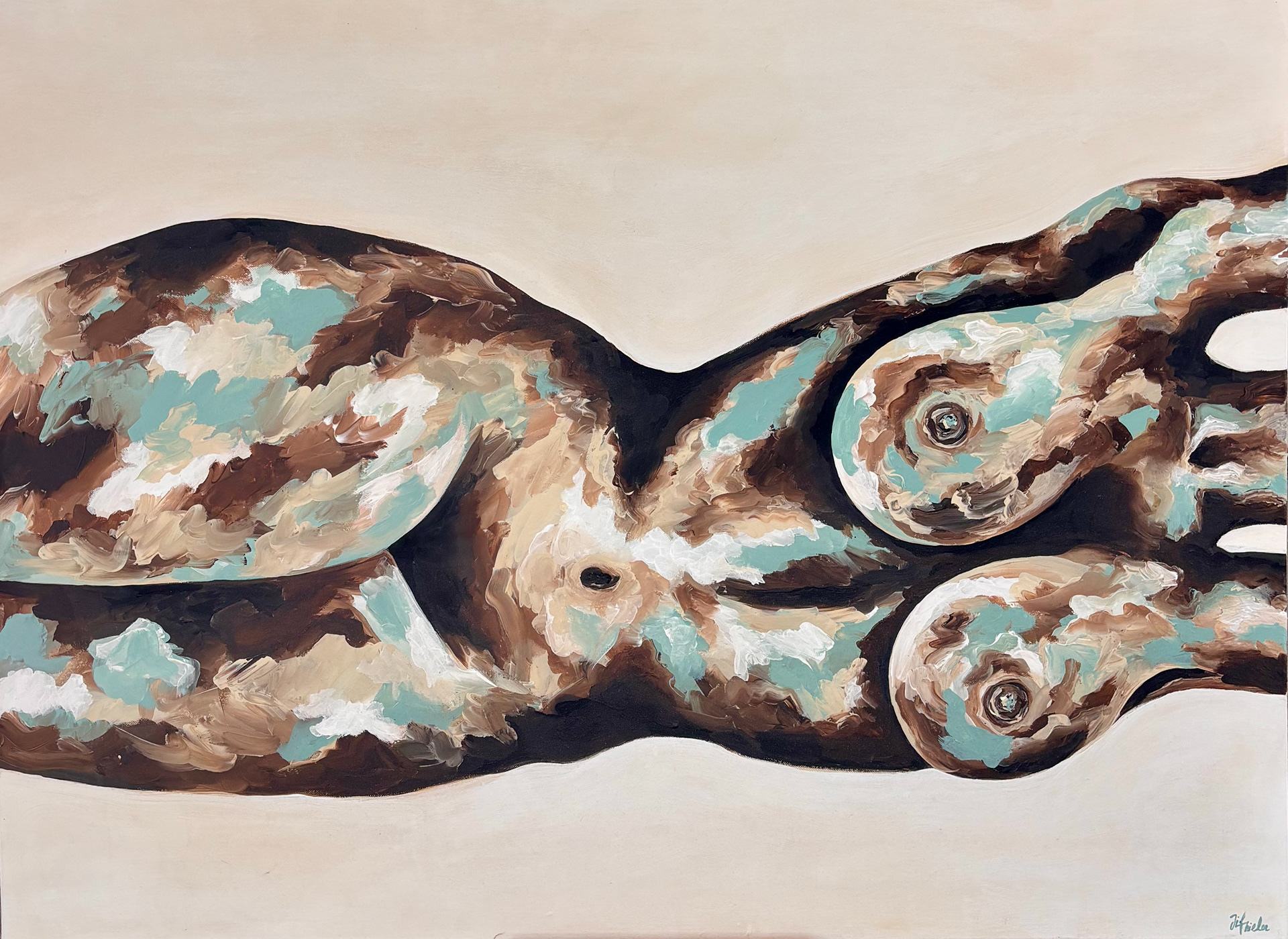 'Athena'. Acrylic on canvas. 90 x 120 cm. 