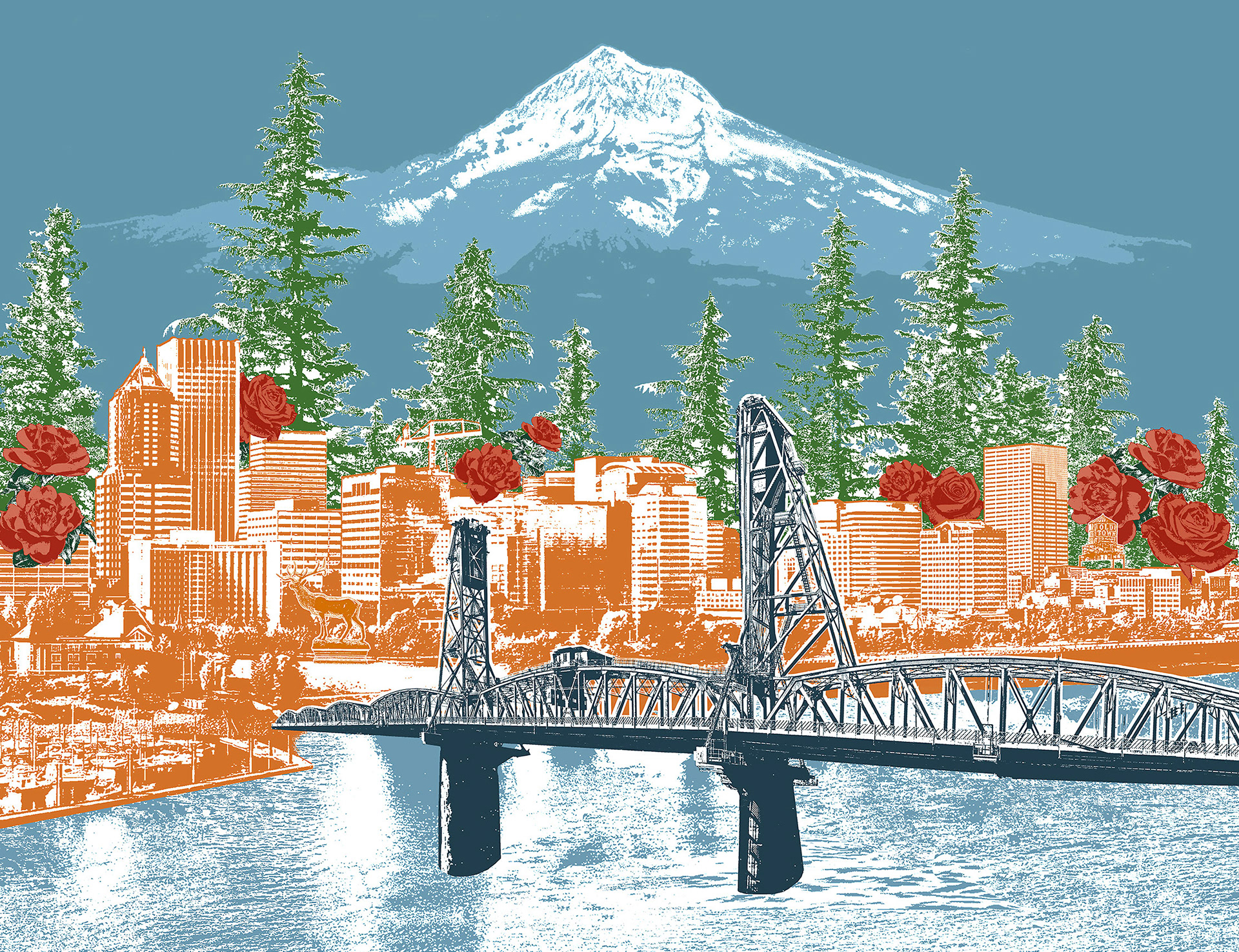 Watching Over the Rose City (Portland, ORE)