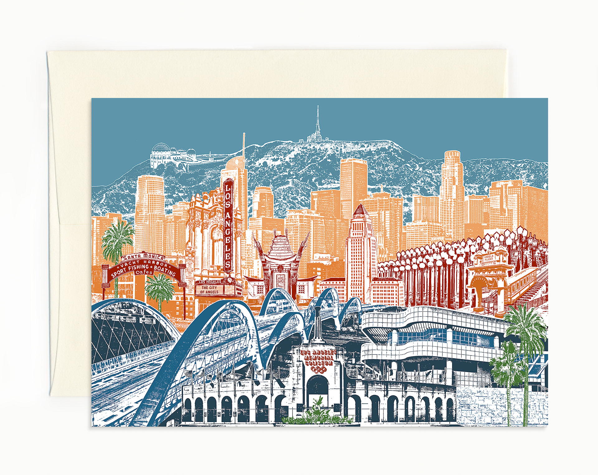 Los Angeles, CA Notecard