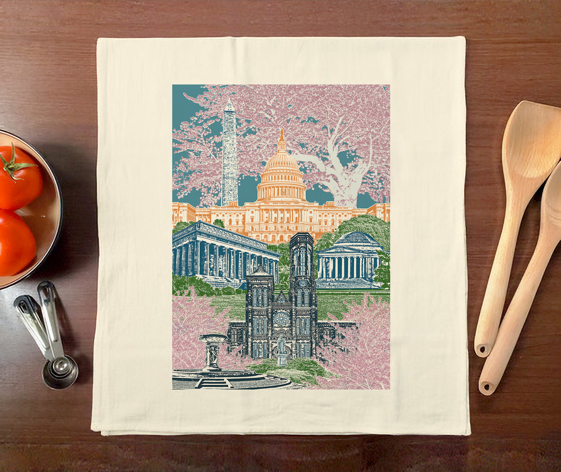 Washington, DC Tea Towel