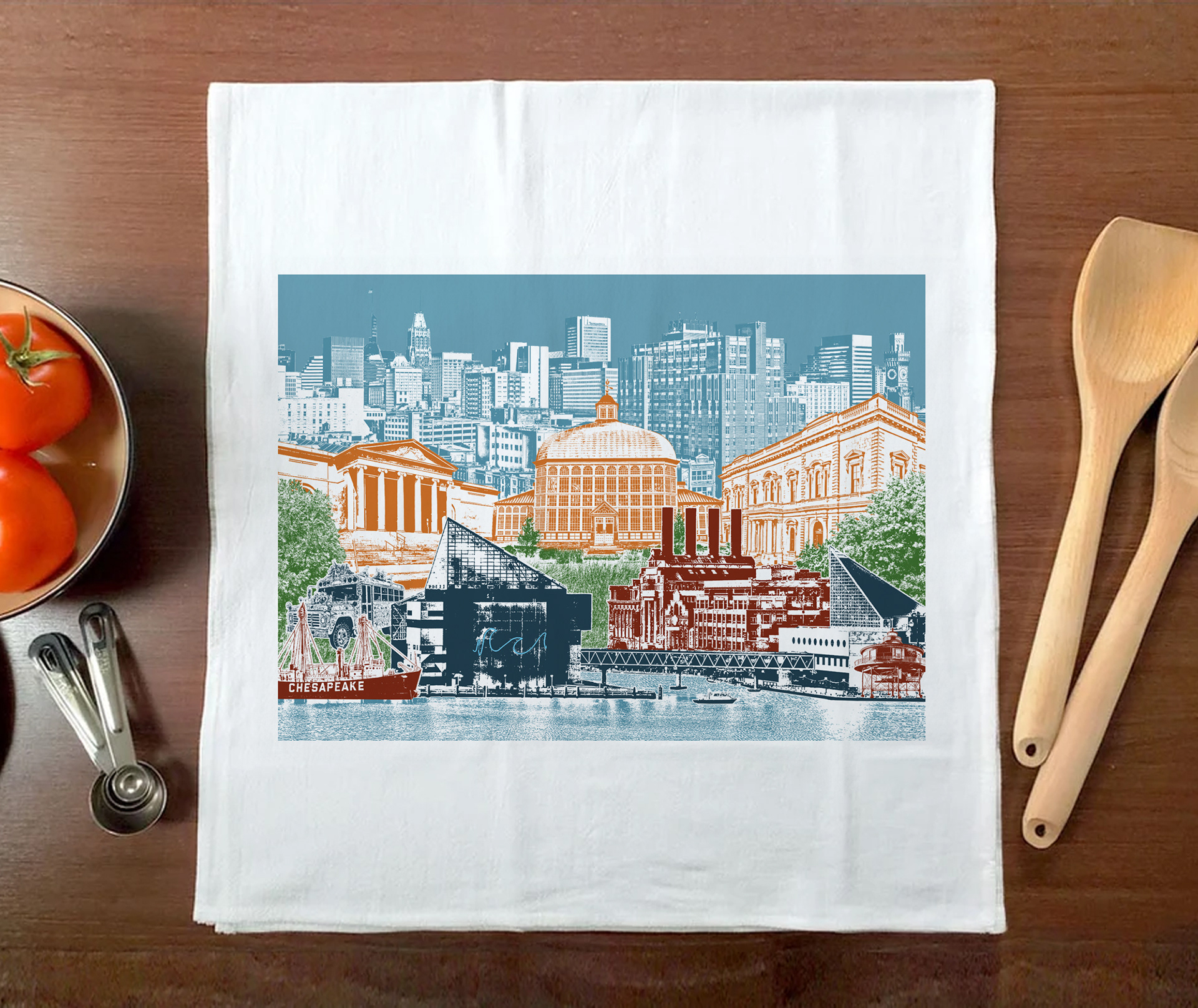 Baltimore, MD Tea Towel