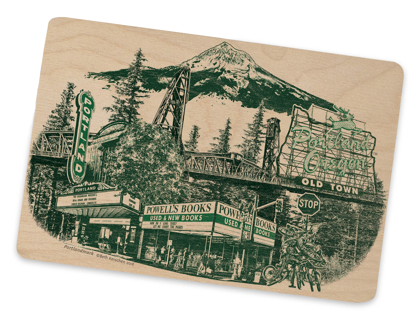 Wood Postcard available at Powell's Books
