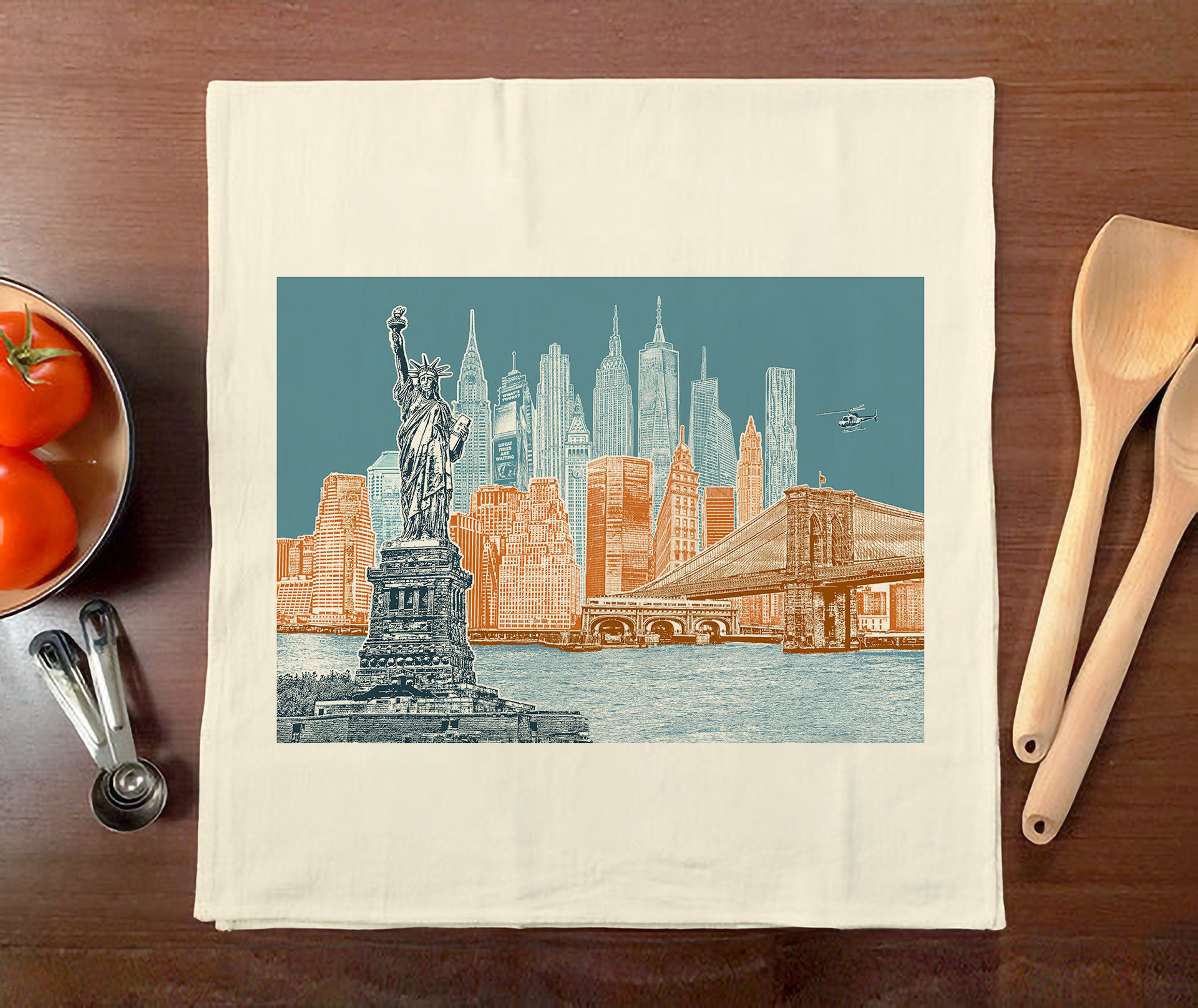 New York, NY Tea Towel