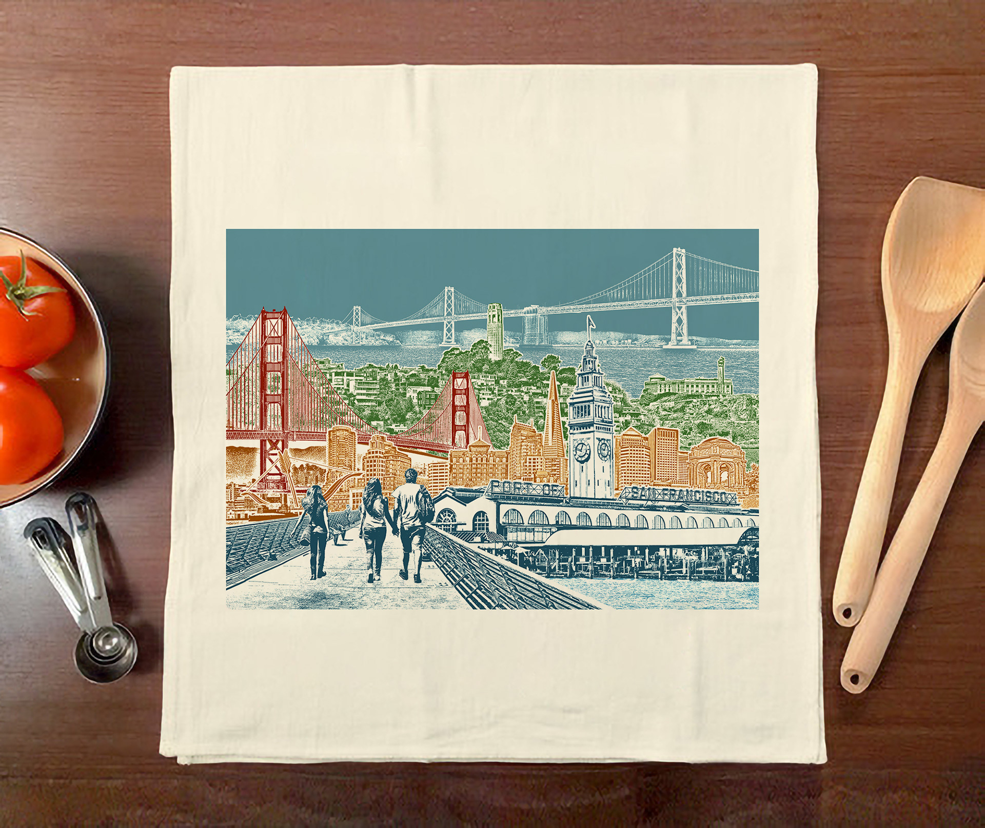 San Fransisco Tea Towel