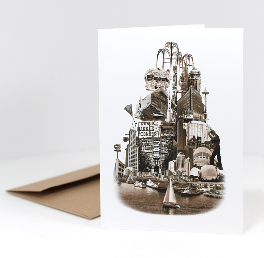 Seattle Tower Notecard