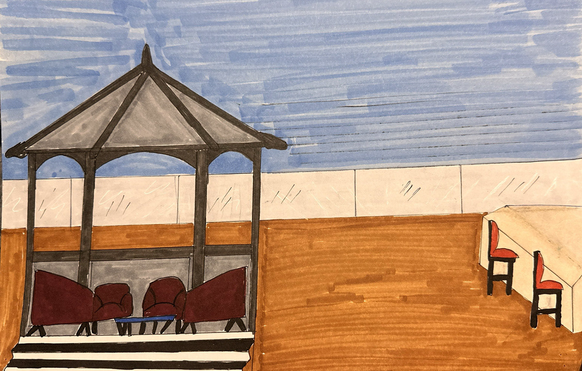 GAZEBO & BENCH SEATING SKETCH