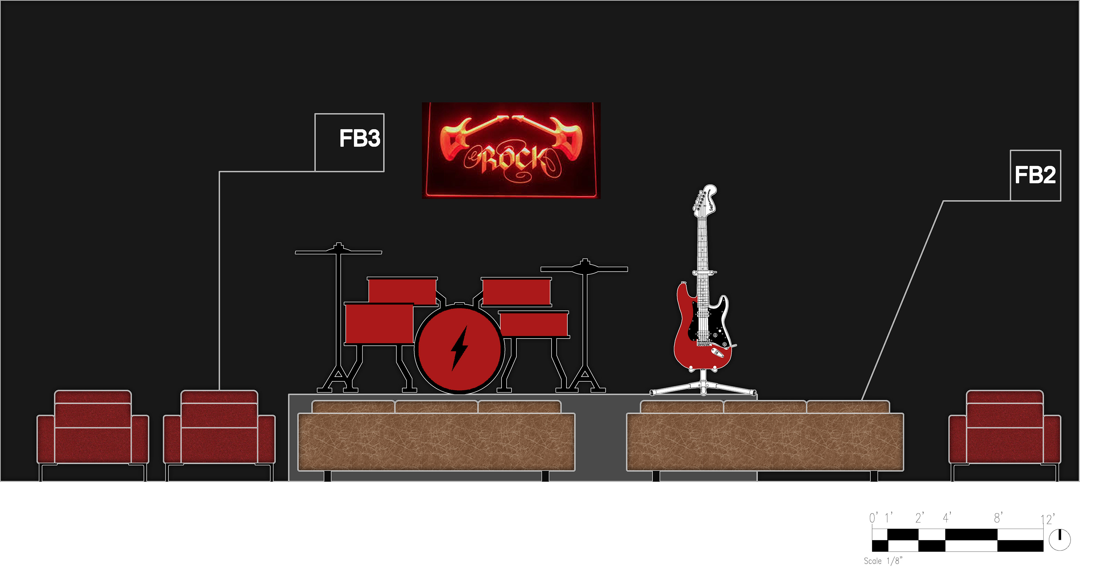 ROOF TOP STAGE ELEVATION