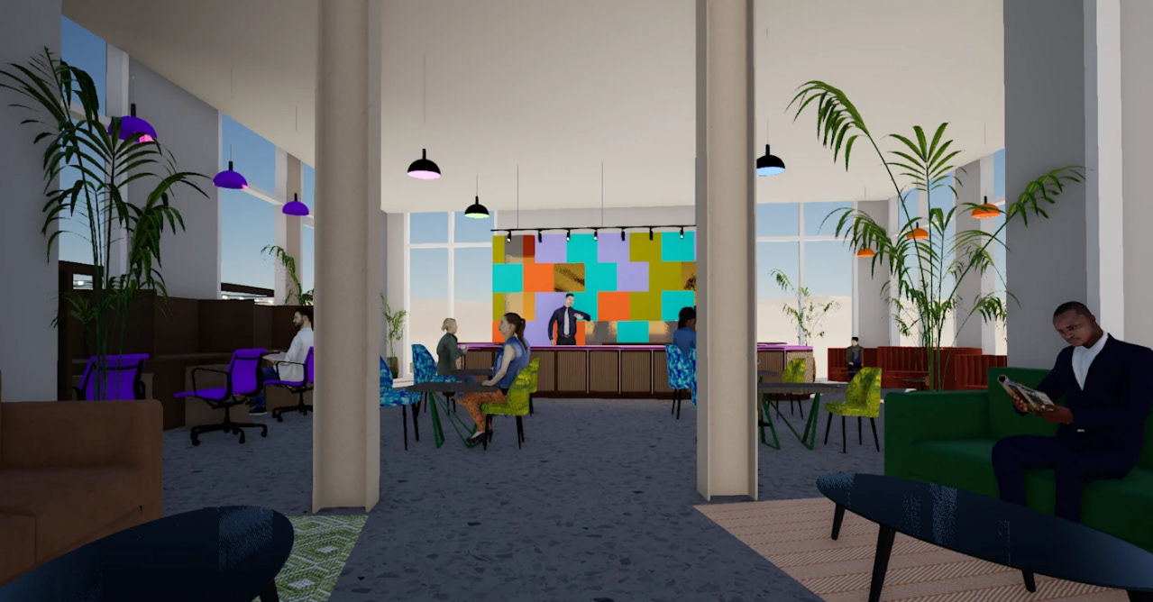 CAFE ENTERANCE RENDER